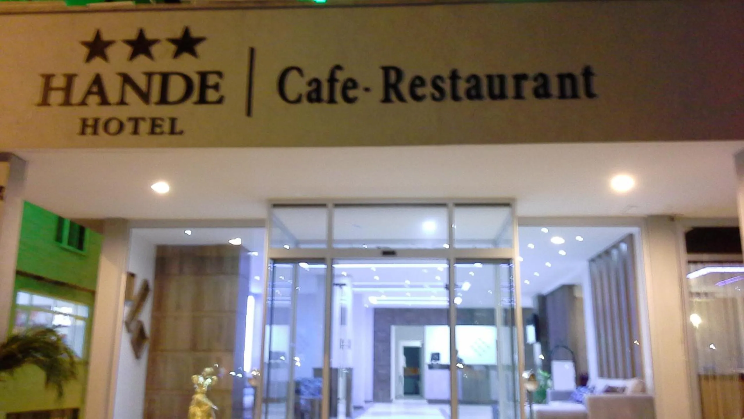 Facade/entrance in Hande Hotel
