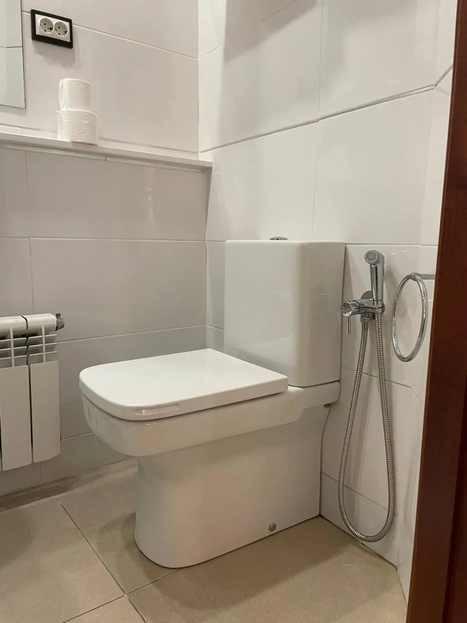 Toilet in Pensión Capital de Galicia