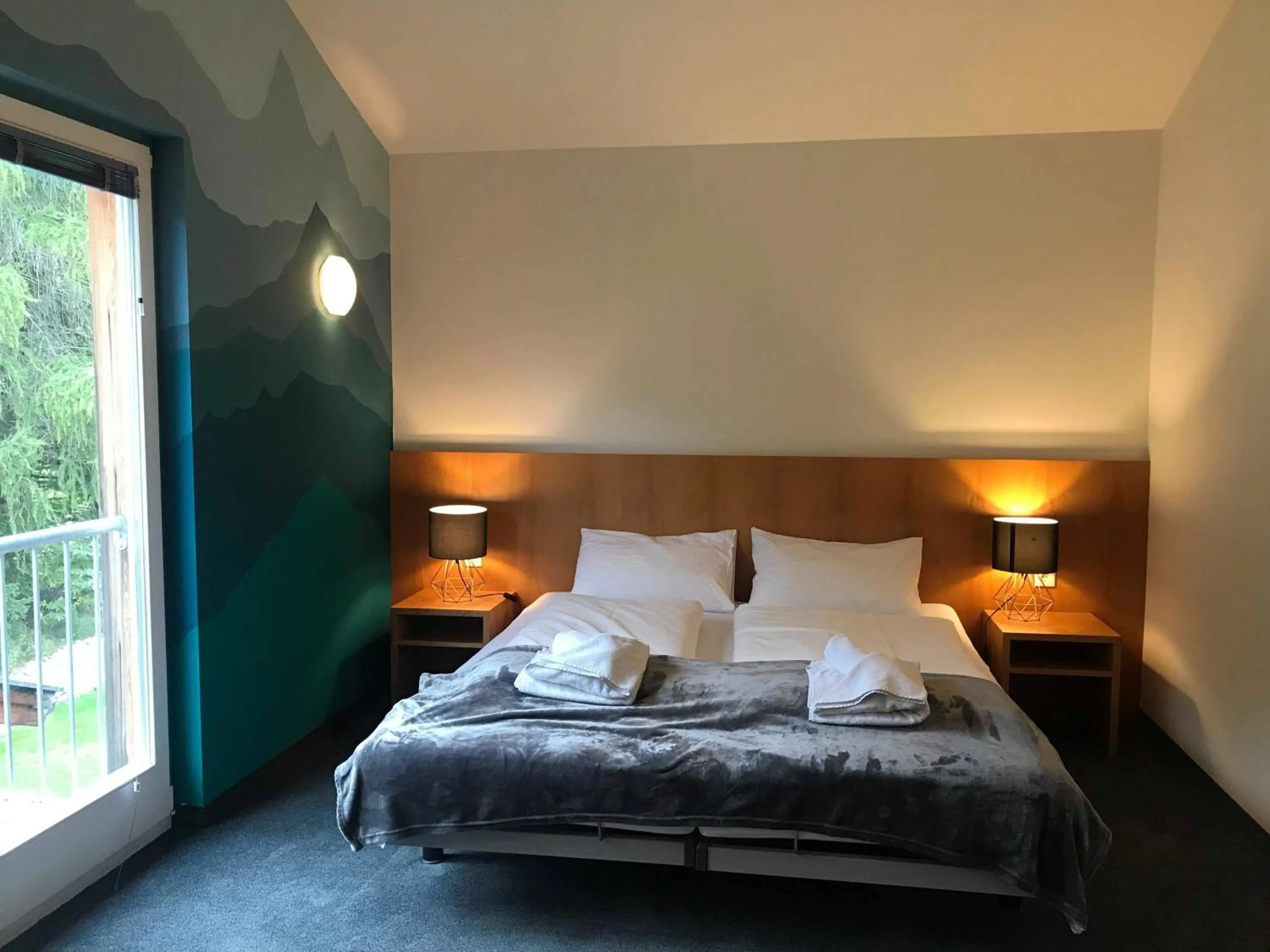 Bed in Ibex Lodge