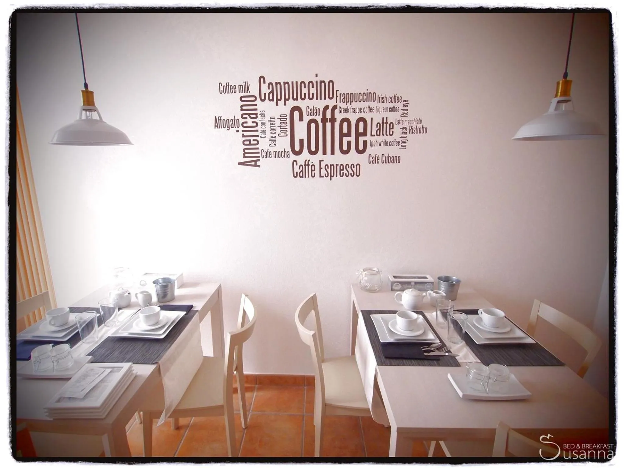 Communal kitchen in B&B Susanna