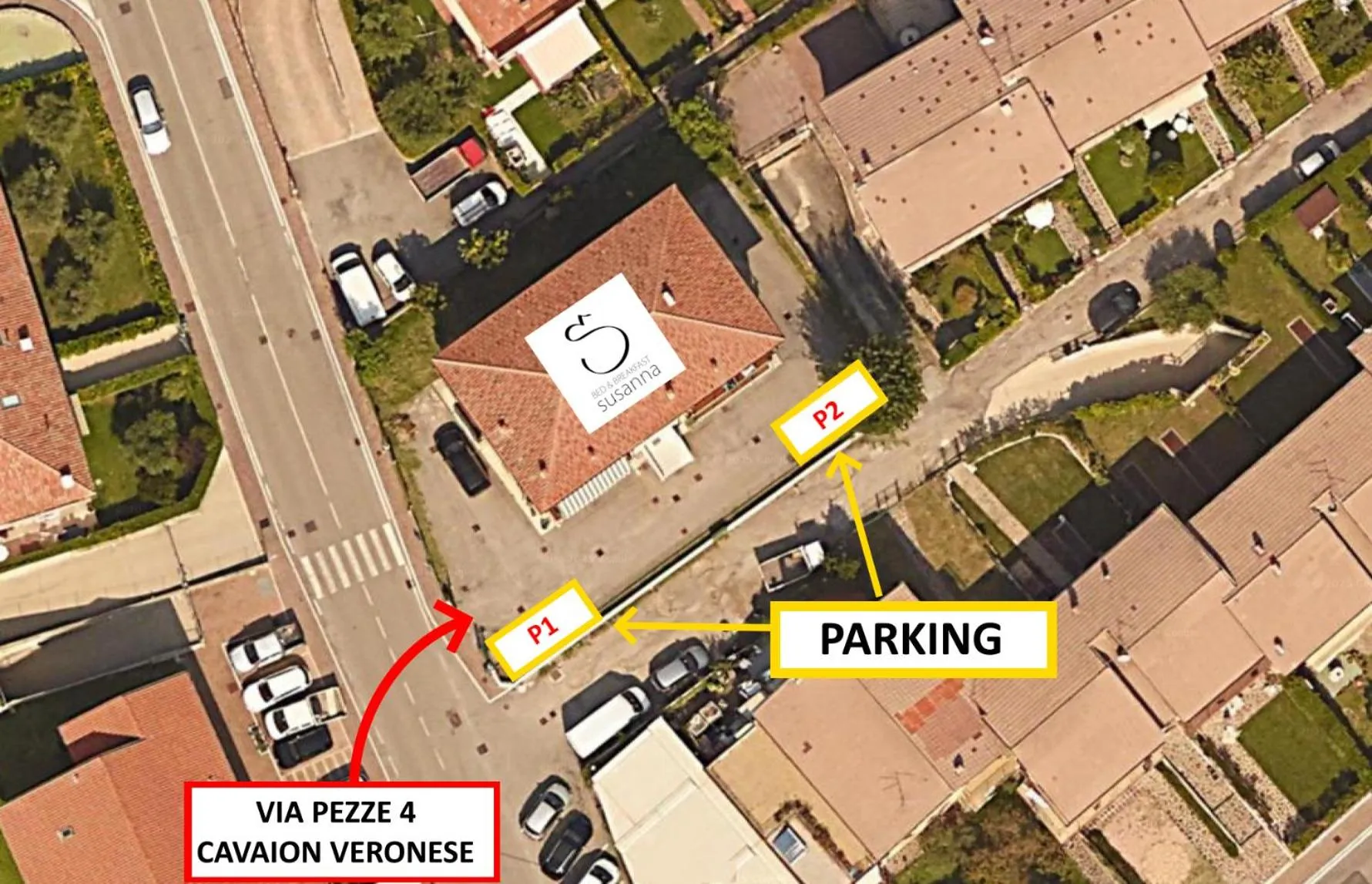 Parking in B&B Susanna