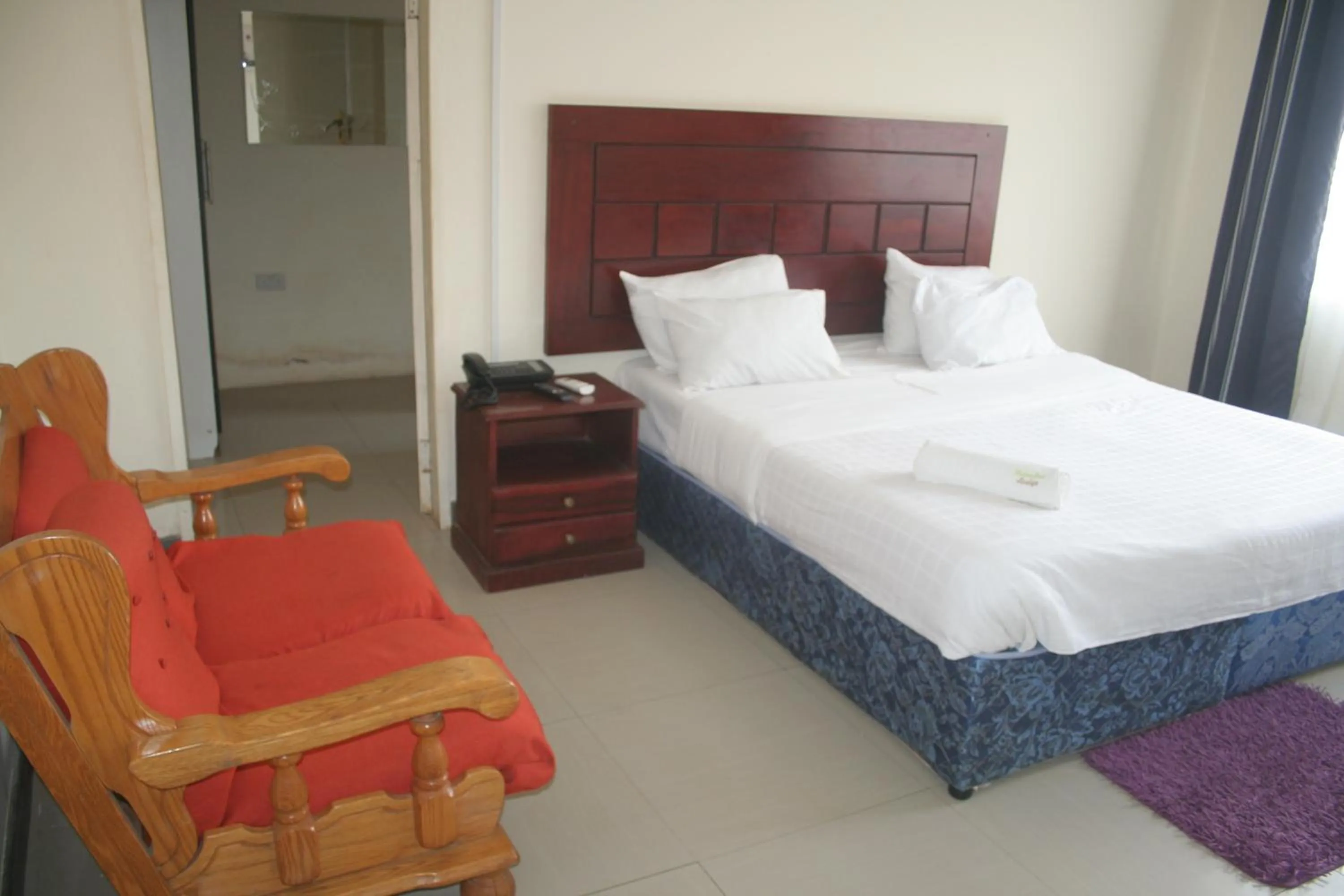 Bed in Honeybed Lodge