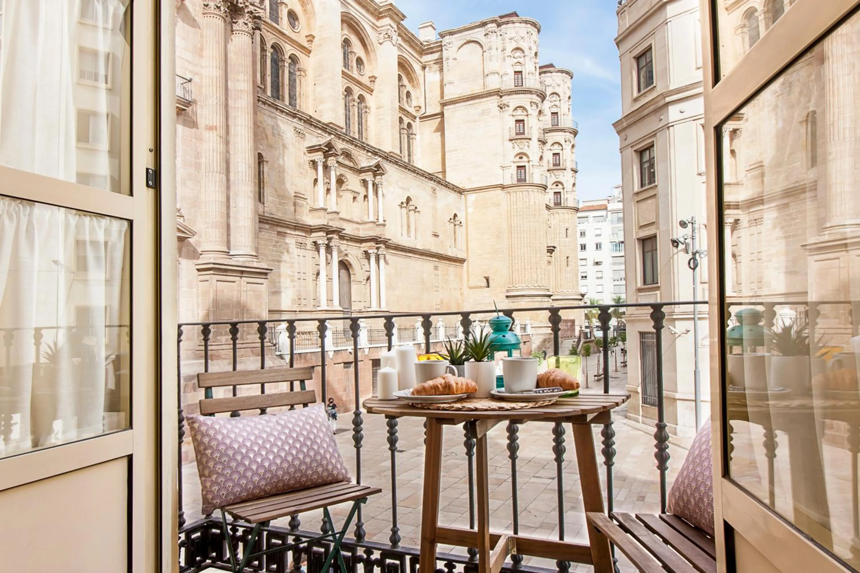 Balcony/Terrace in Malaga Center Flat Cathedral