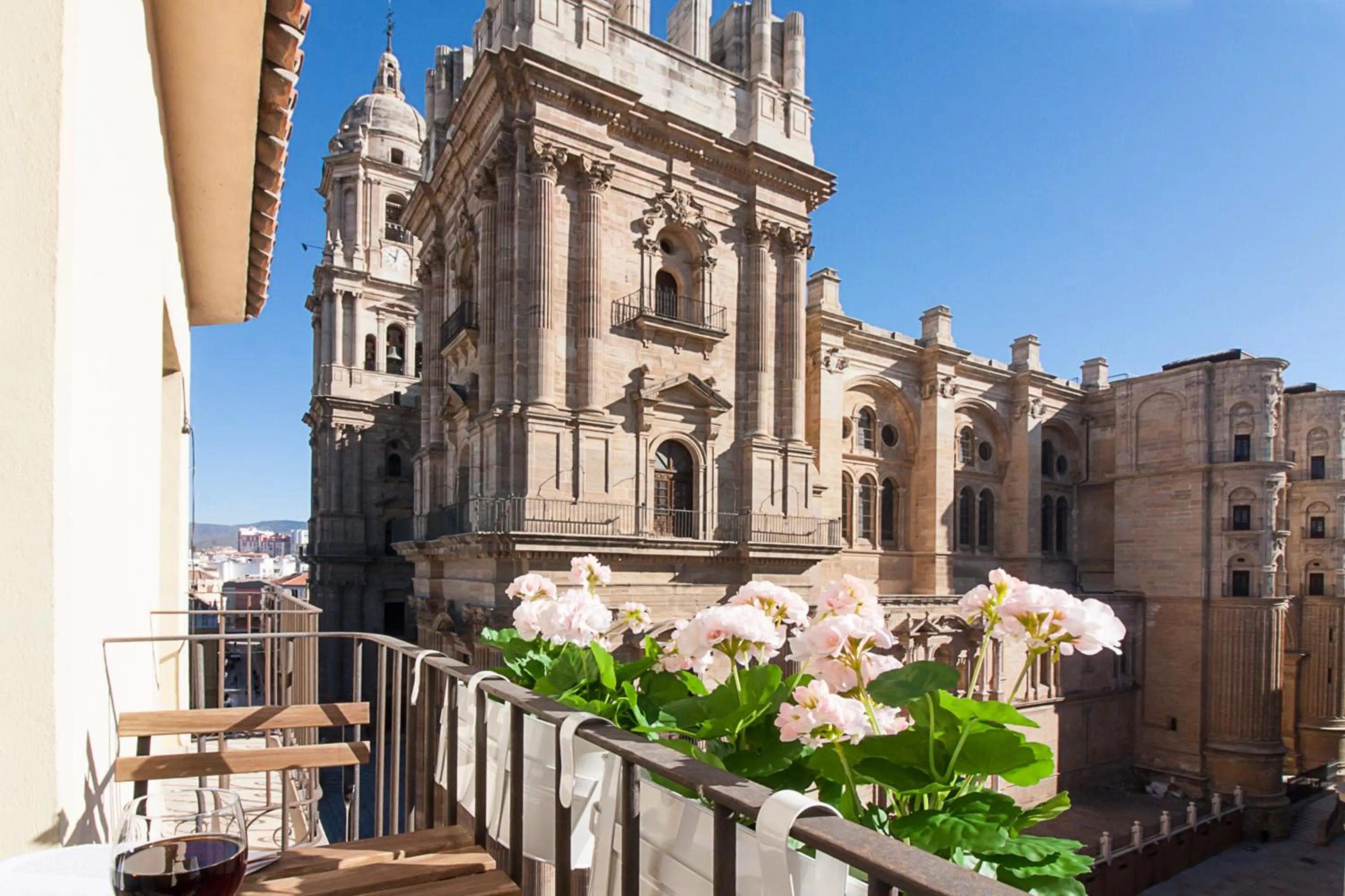 Balcony/Terrace in Malaga Center Flat Cathedral