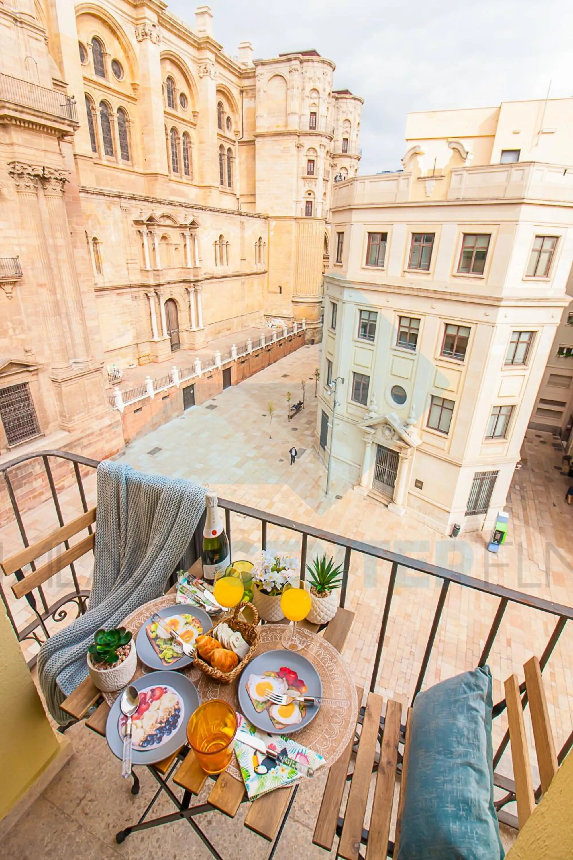 Balcony/Terrace in Malaga Center Flat Cathedral