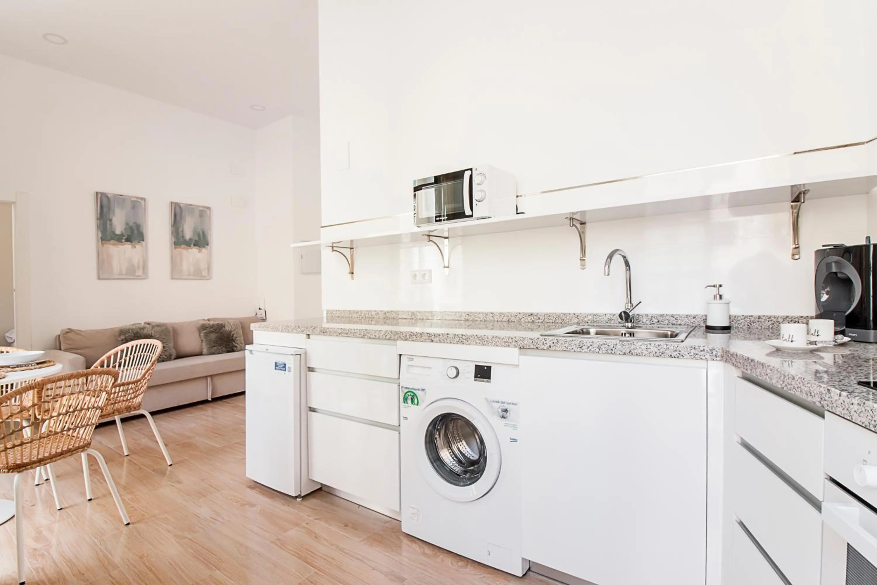 Kitchen or kitchenette in Malaga Center Flat Cathedral