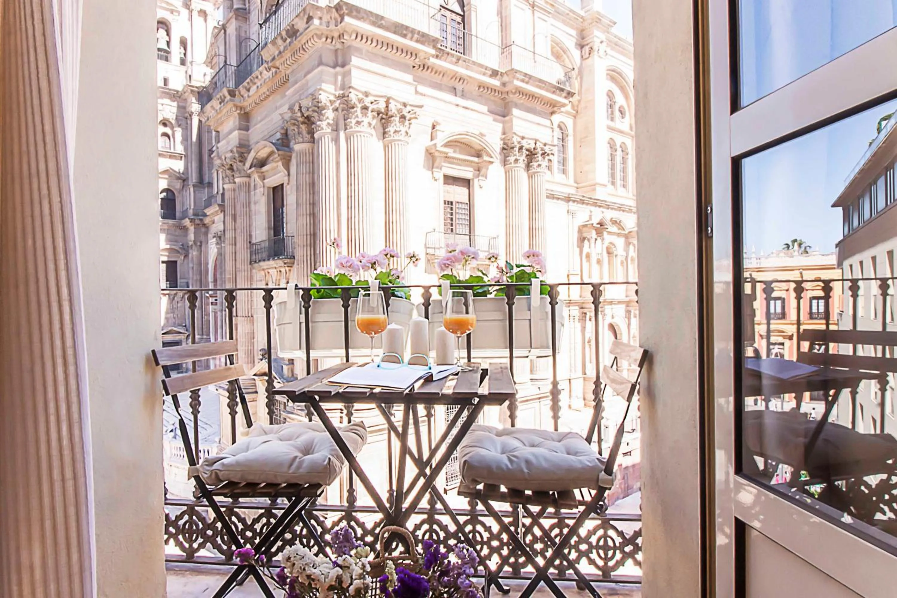 Balcony/Terrace in Malaga Center Flat Cathedral