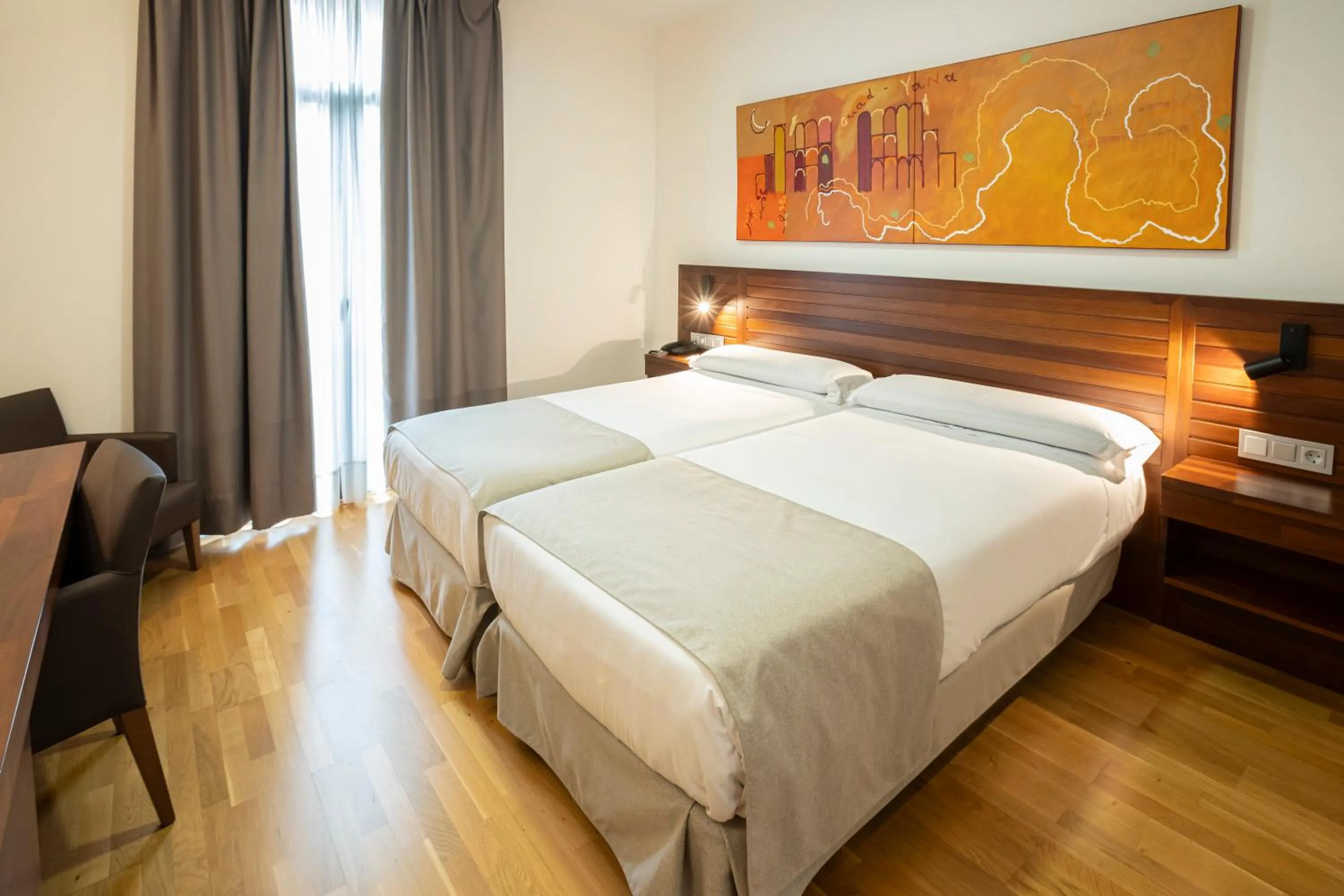 Bed in Hotel Puente de Alconétar