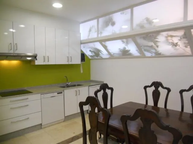 Communal kitchen in Albergue la Estacion Santiago de Compostela