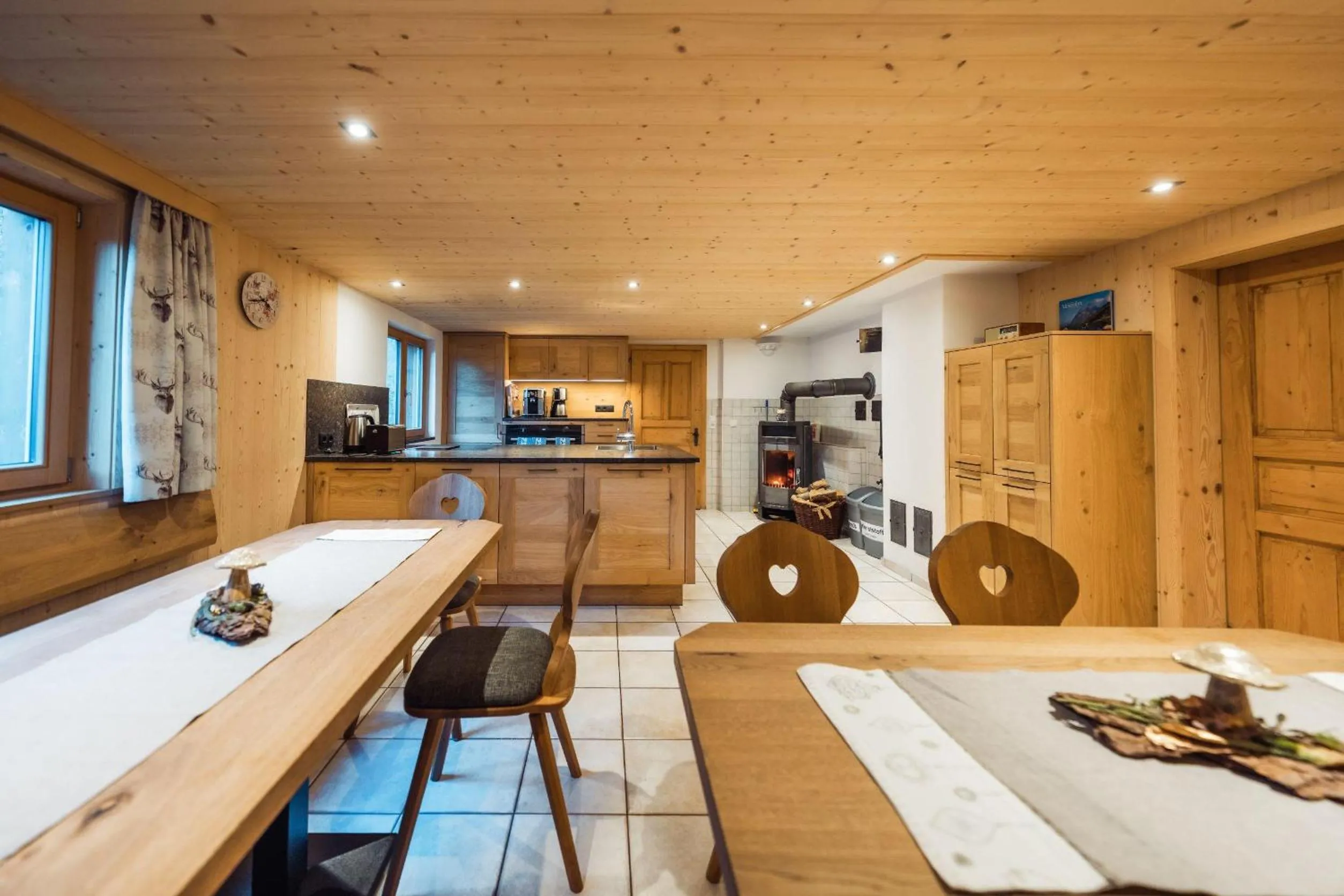 Kitchen or kitchenette in Ferienhaus Bergfrieden