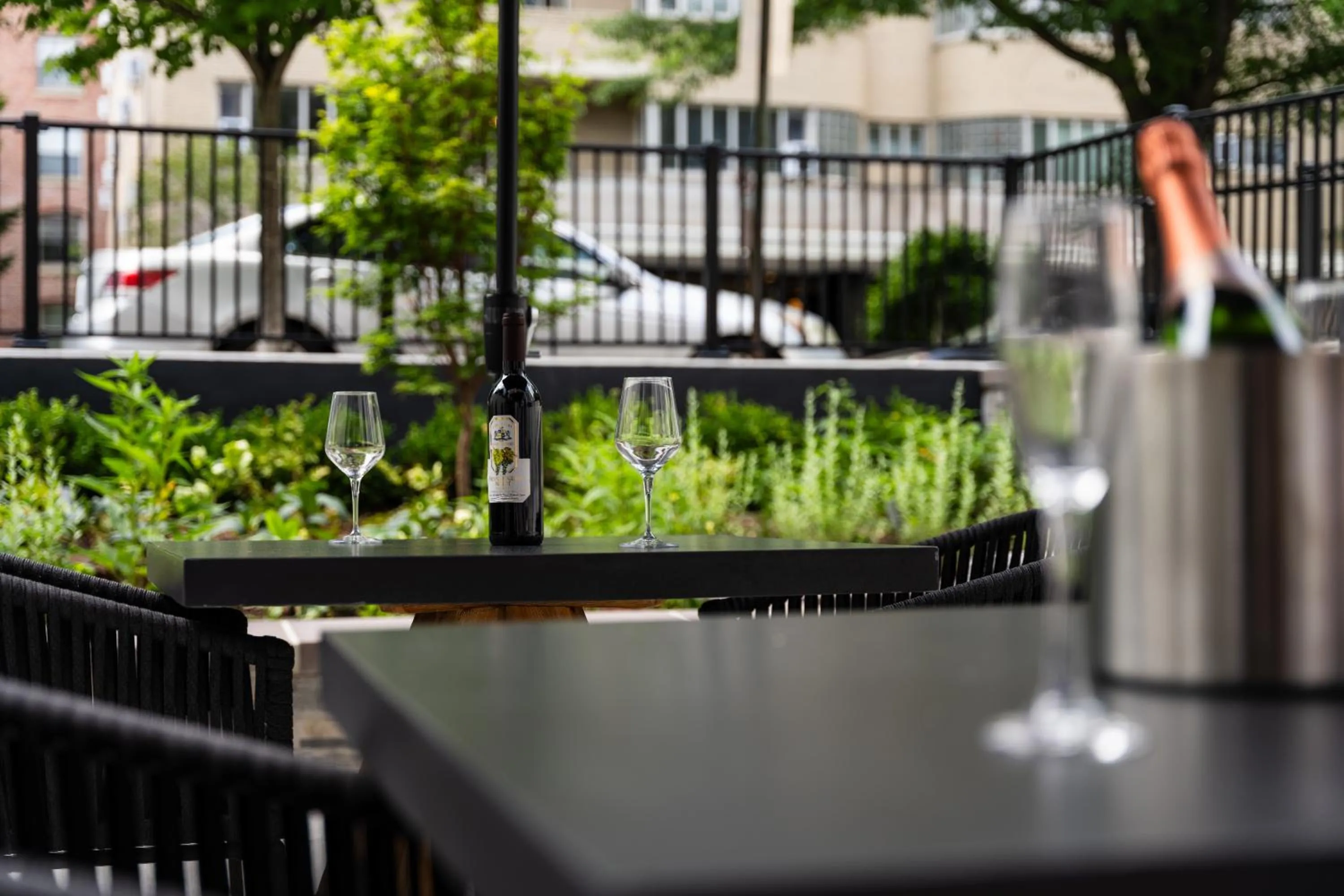 Patio in The Normandy Hotel