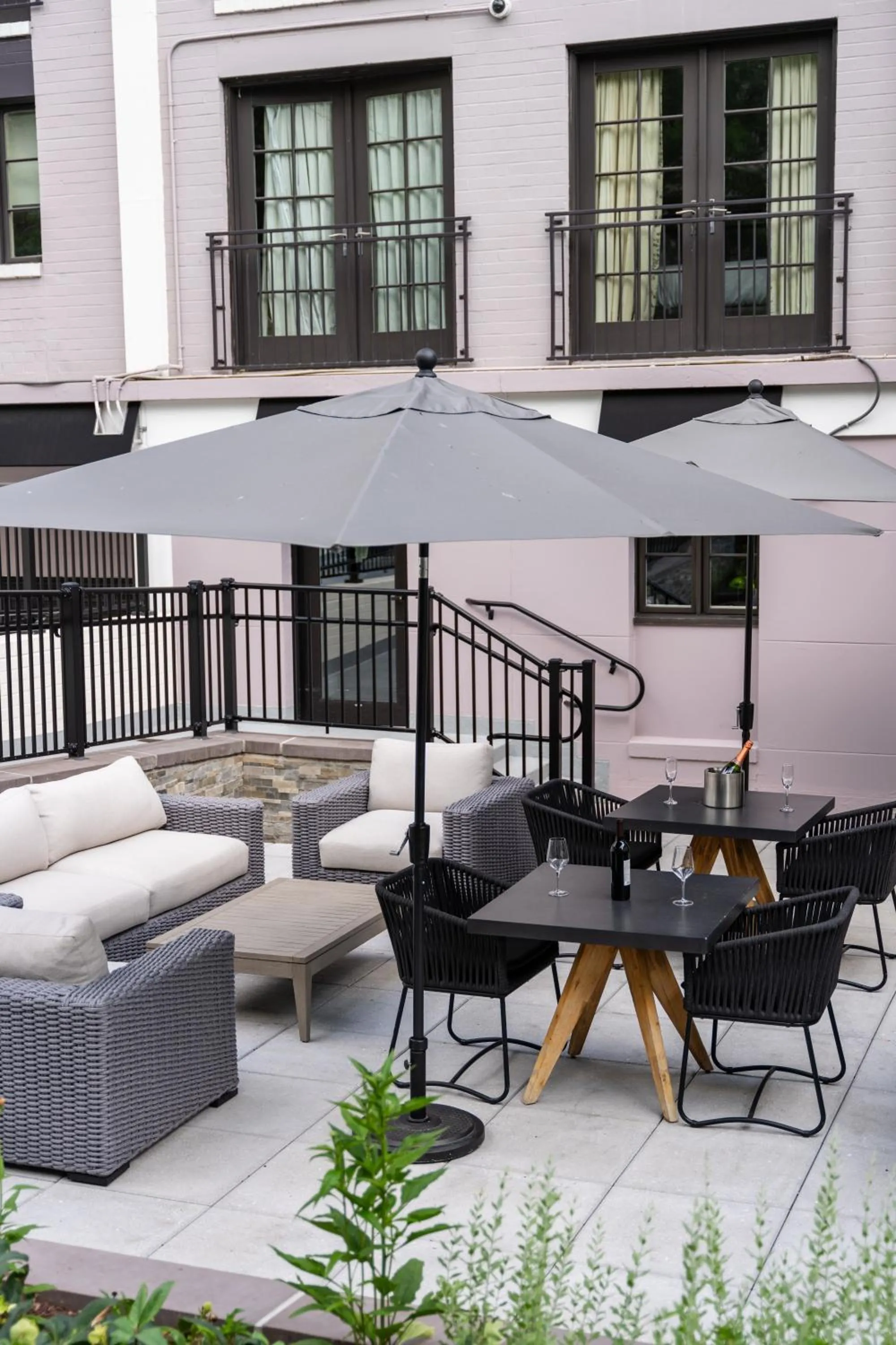 Patio in The Normandy Hotel