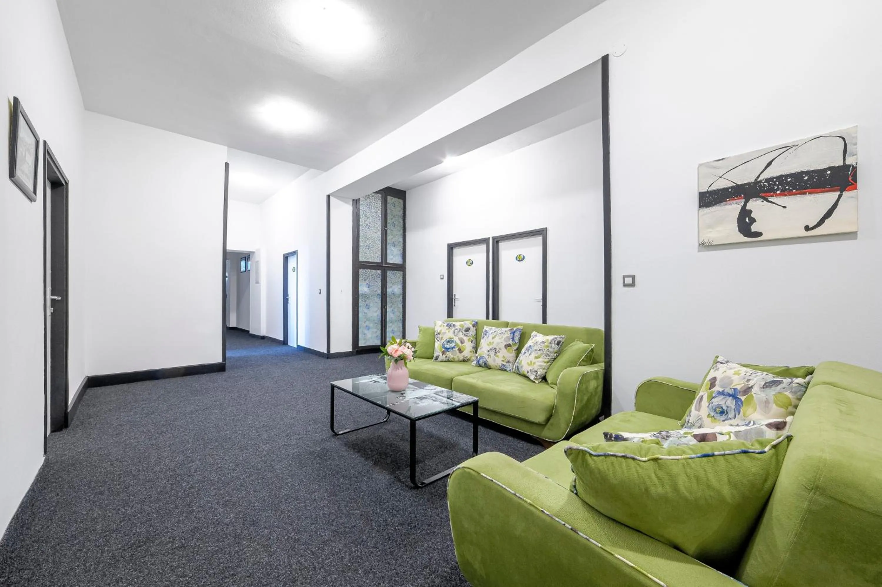 Seating area in Hostel Globo