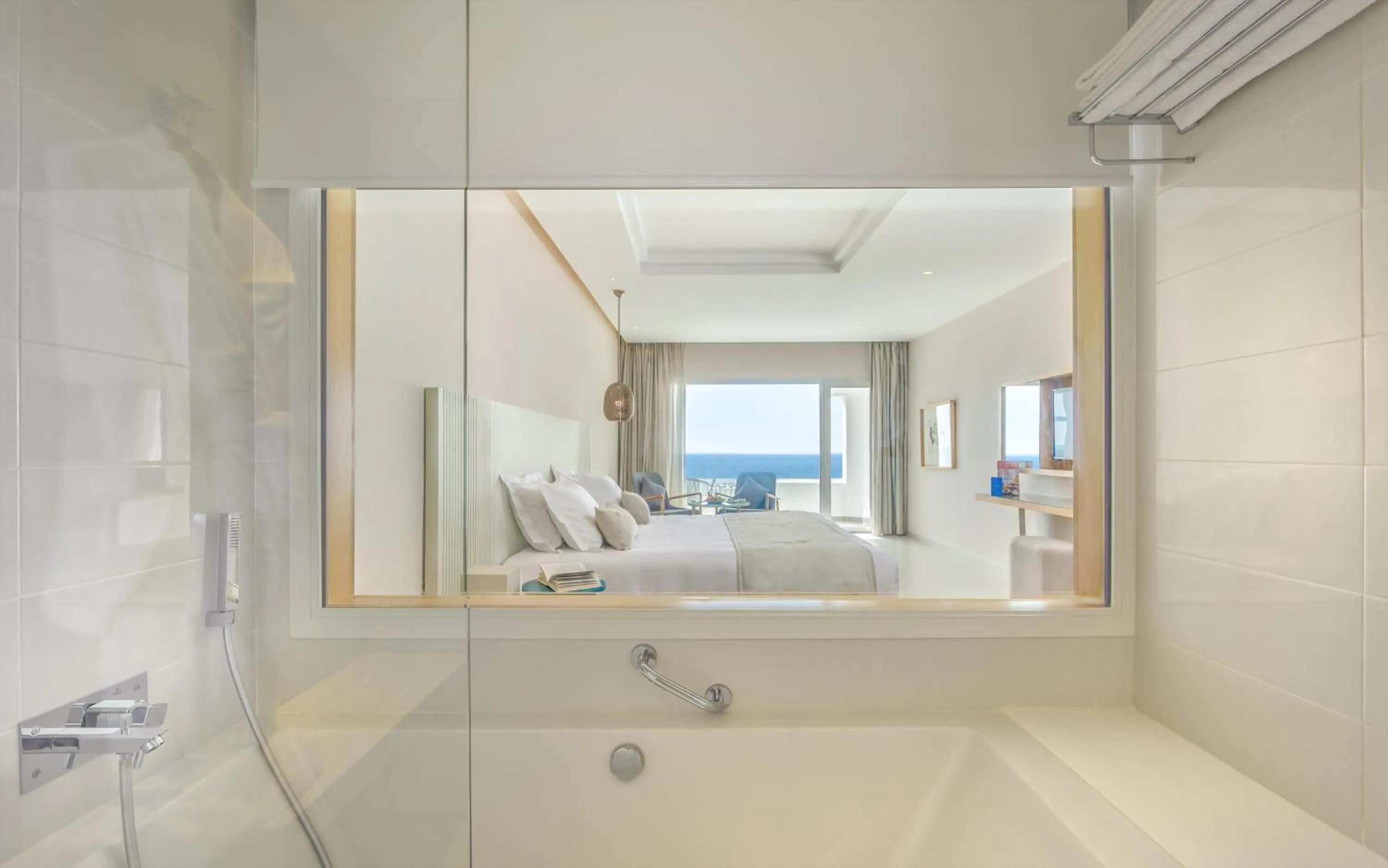 Bathroom, Bed in Royal Azur Thalassa