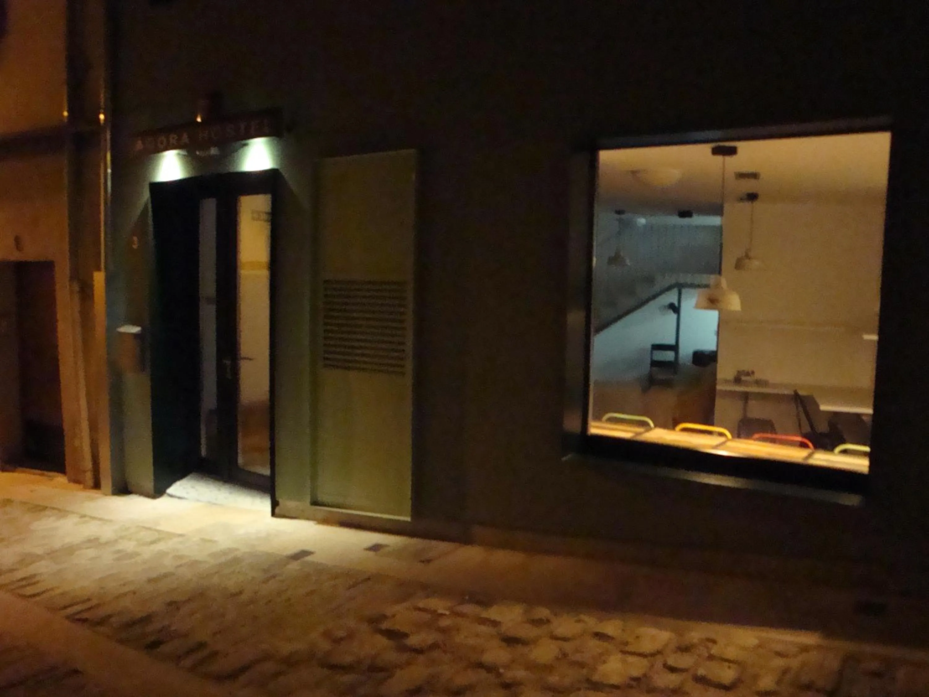 Facade/entrance in Agora Hostel