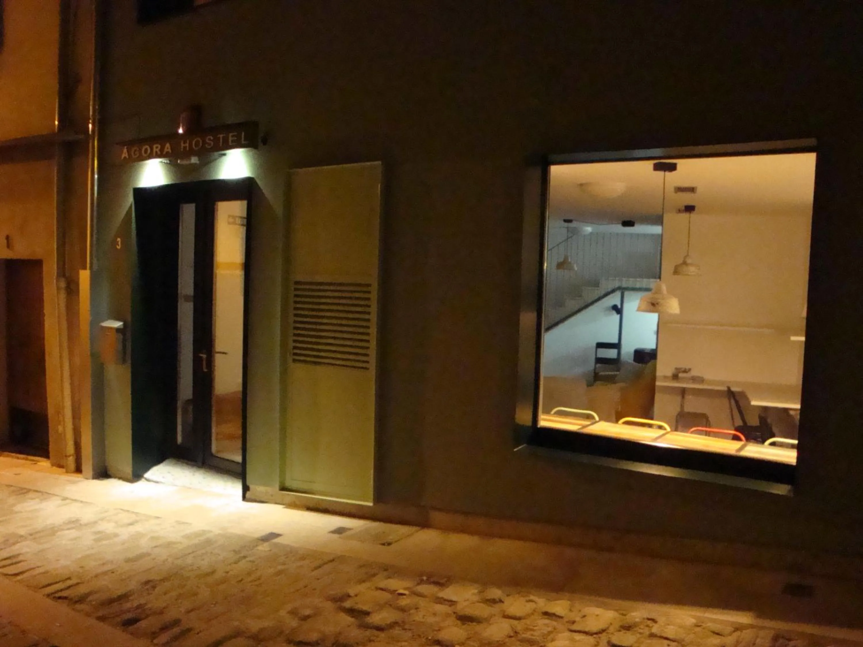 Facade/entrance in Agora Hostel