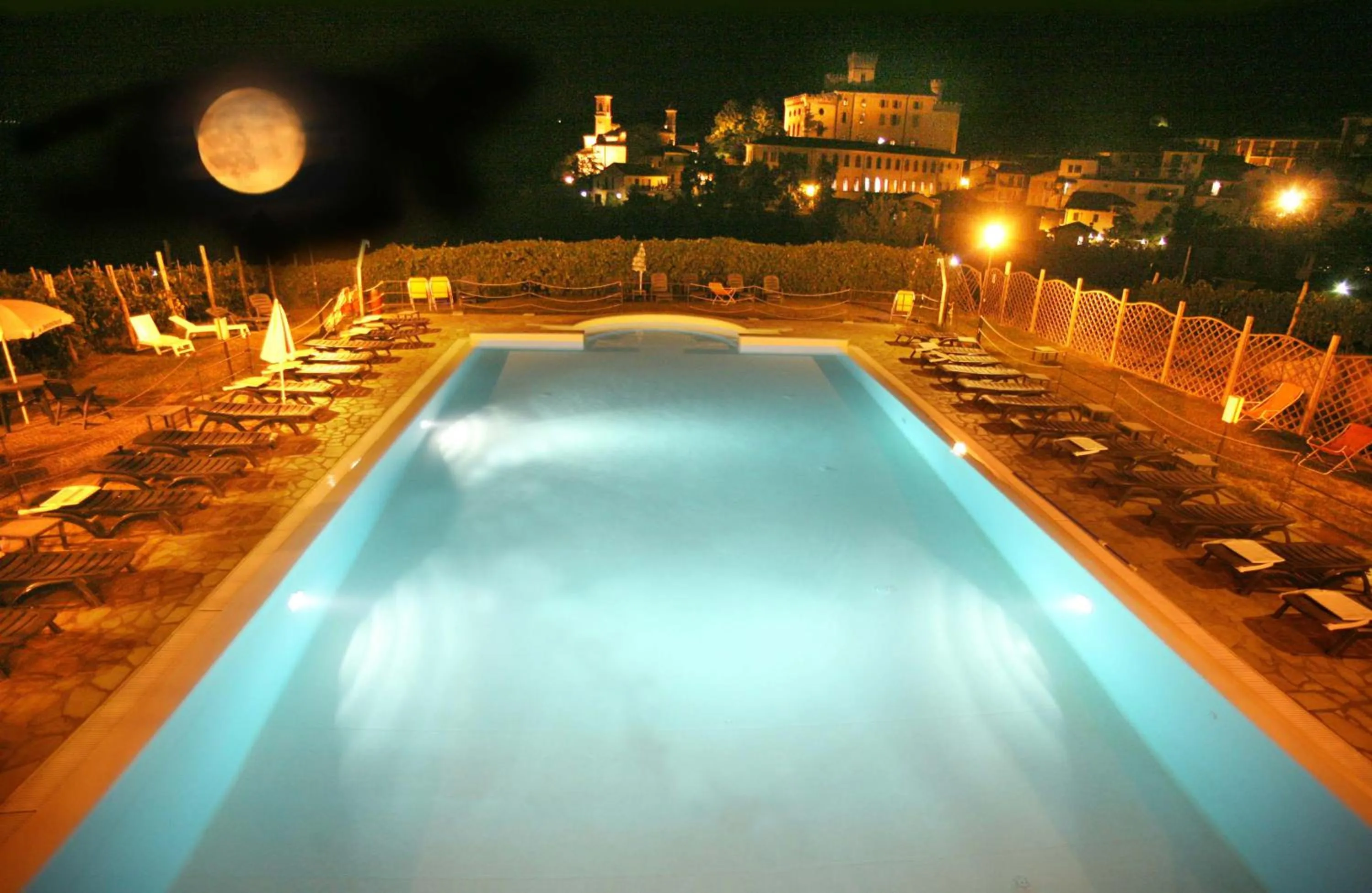 Pool view in Hotel Barolo