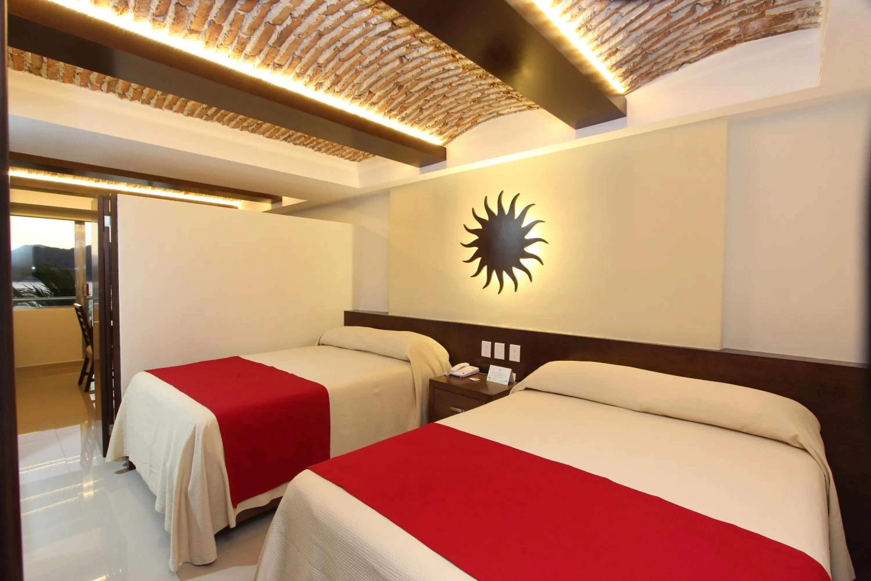 Property building, Bed in Las Flores Beach Resort