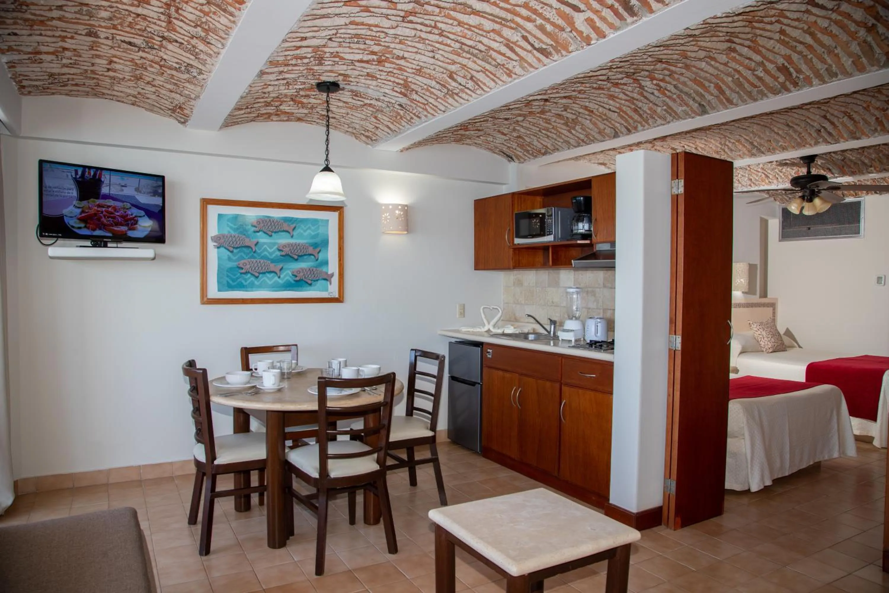 Property building, Bed in Las Flores Beach Resort