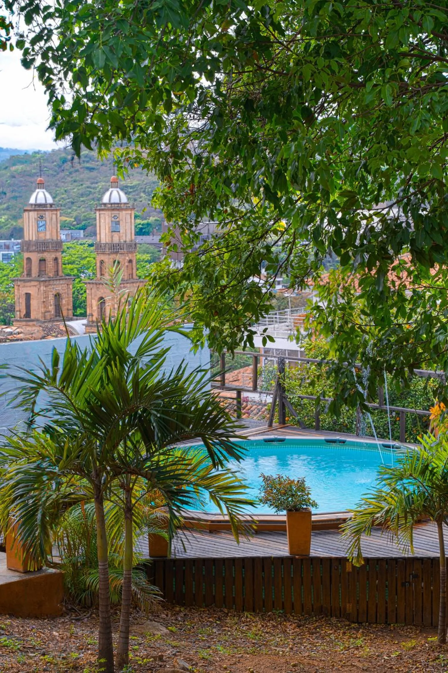 Garden in Traveler Hostel