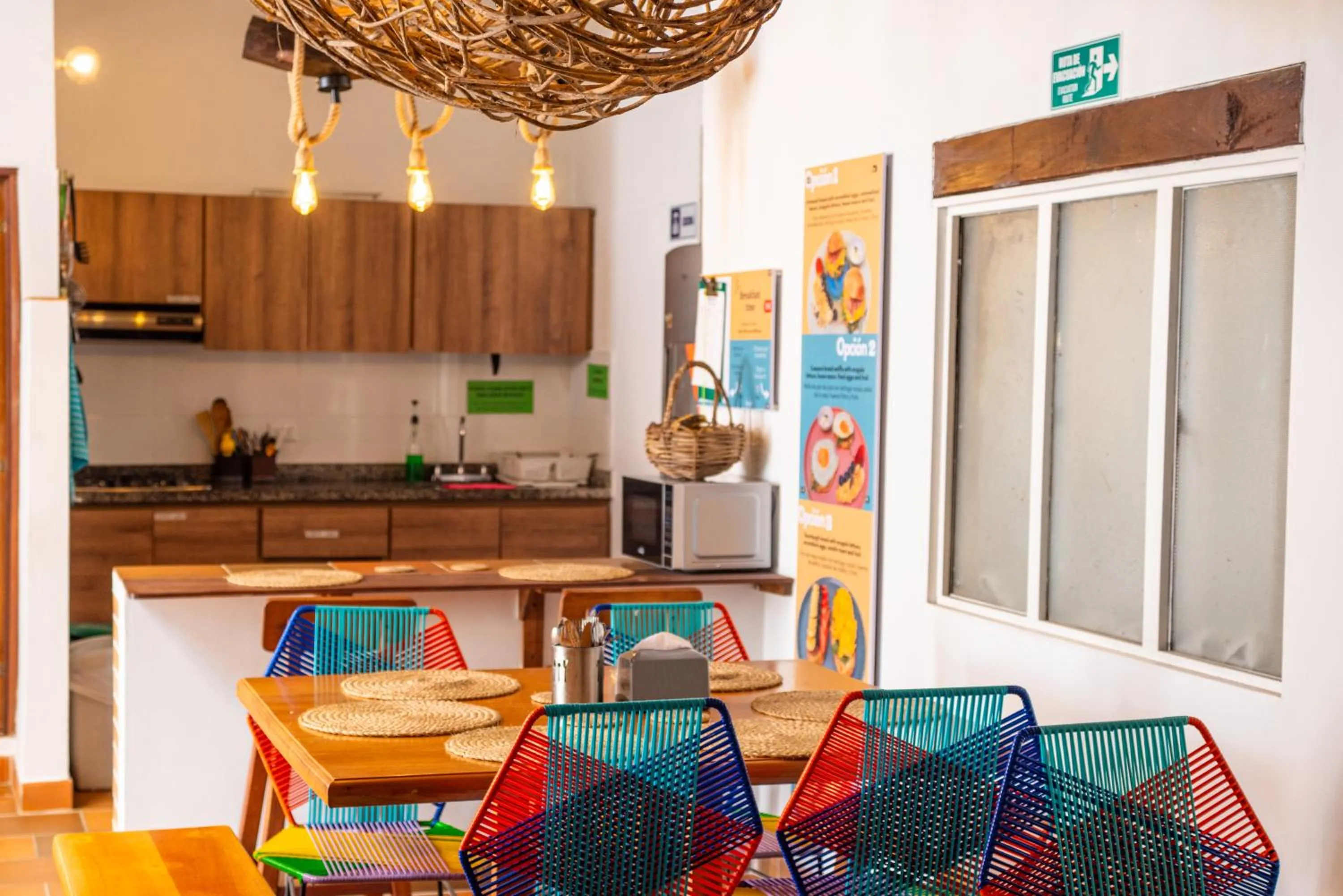 Dining area in Traveler Hostel