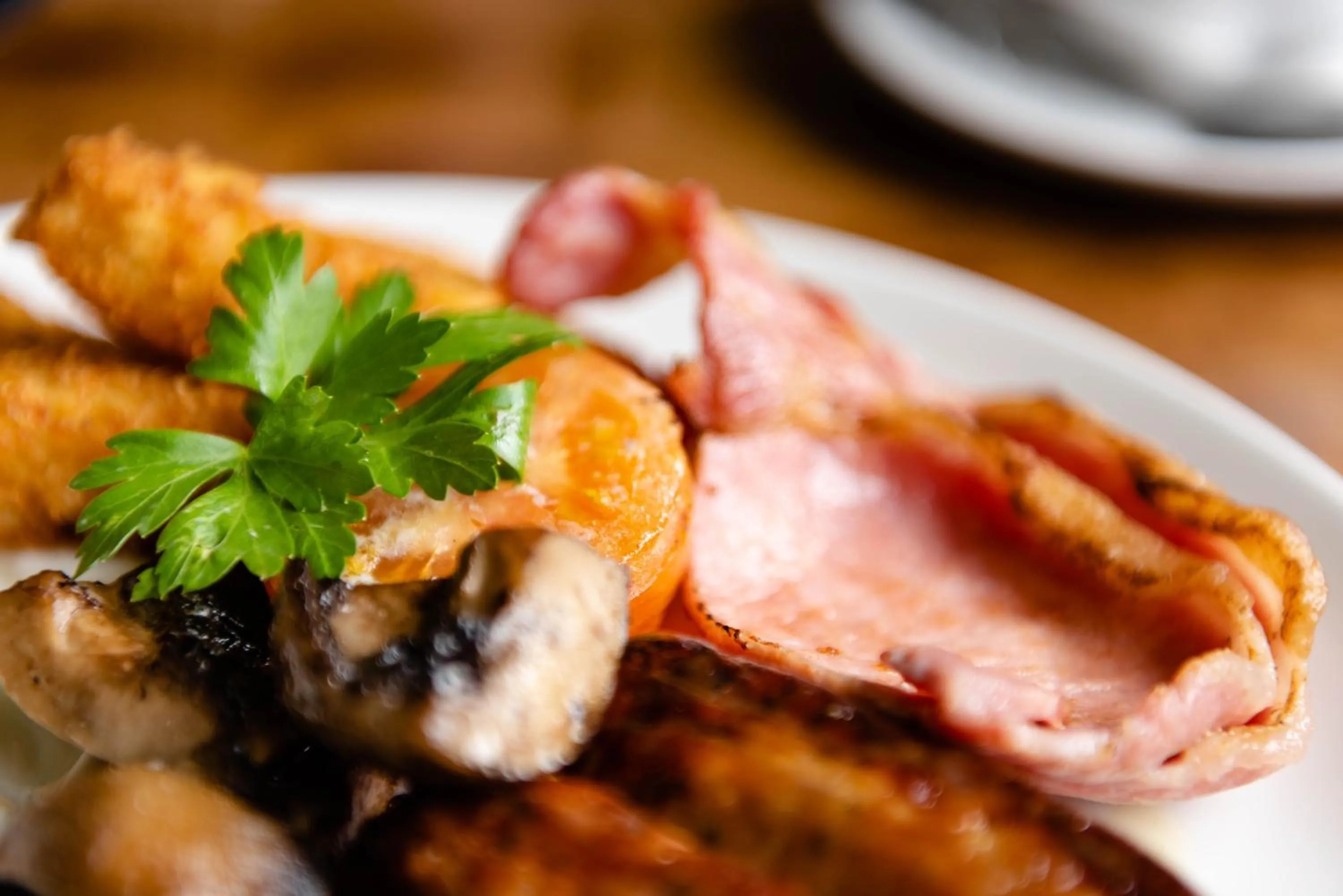 English/Irish breakfast in The Moon Inn at Stoney Middleton