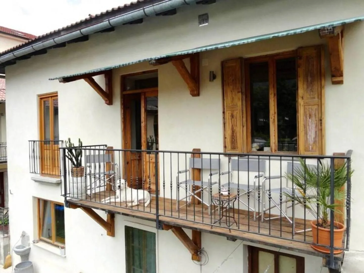 Balcony/Terrace in Tolmin center apartments Townhouse & Loft