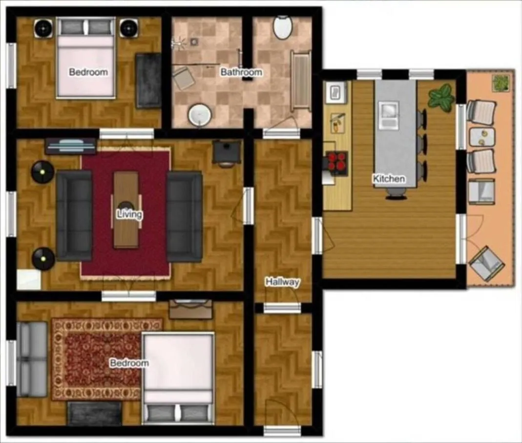 Floor plan in Tolmin center apartments Townhouse & Loft