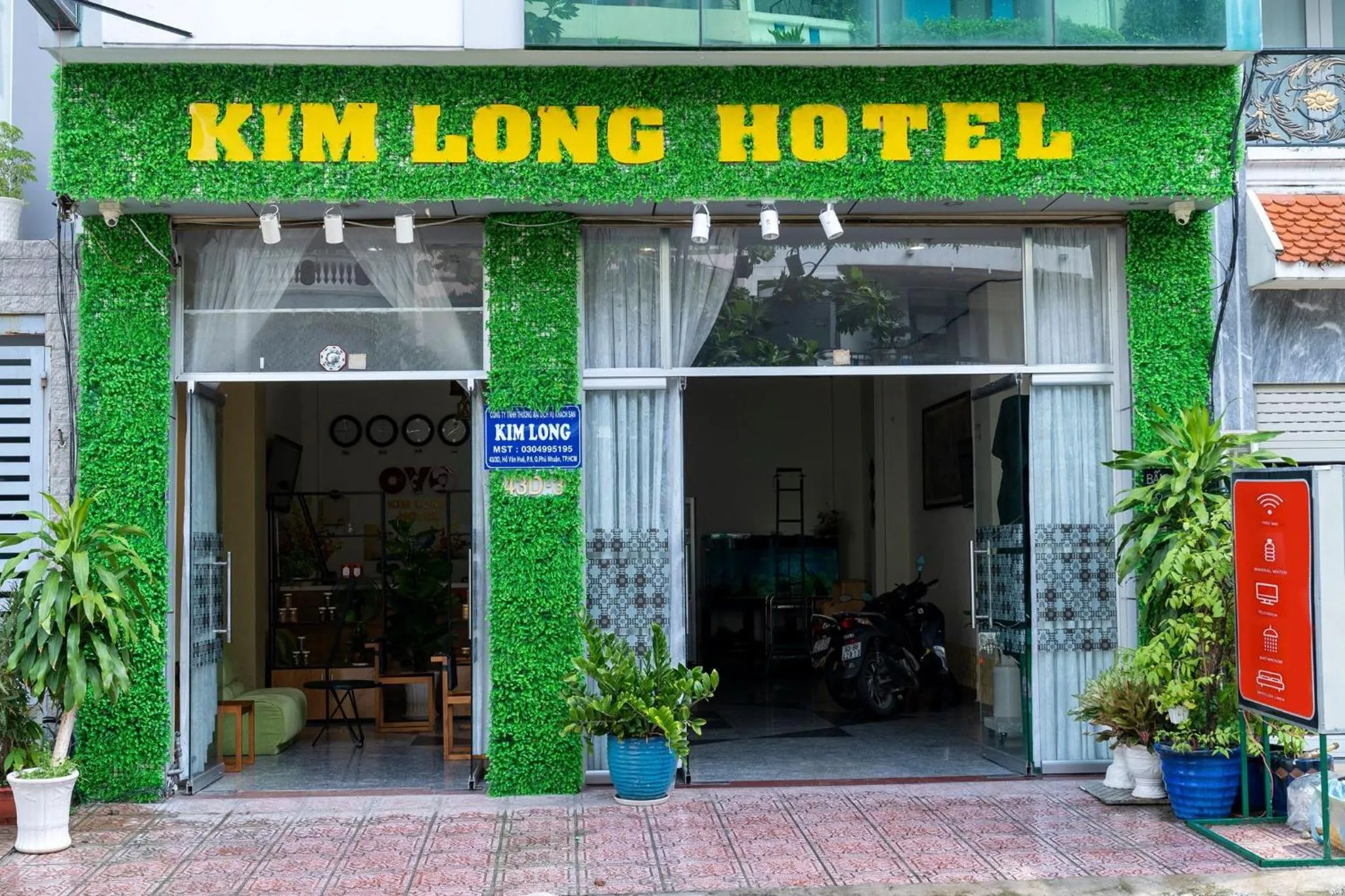 Facade/entrance in Aqua Kim Long Hotel