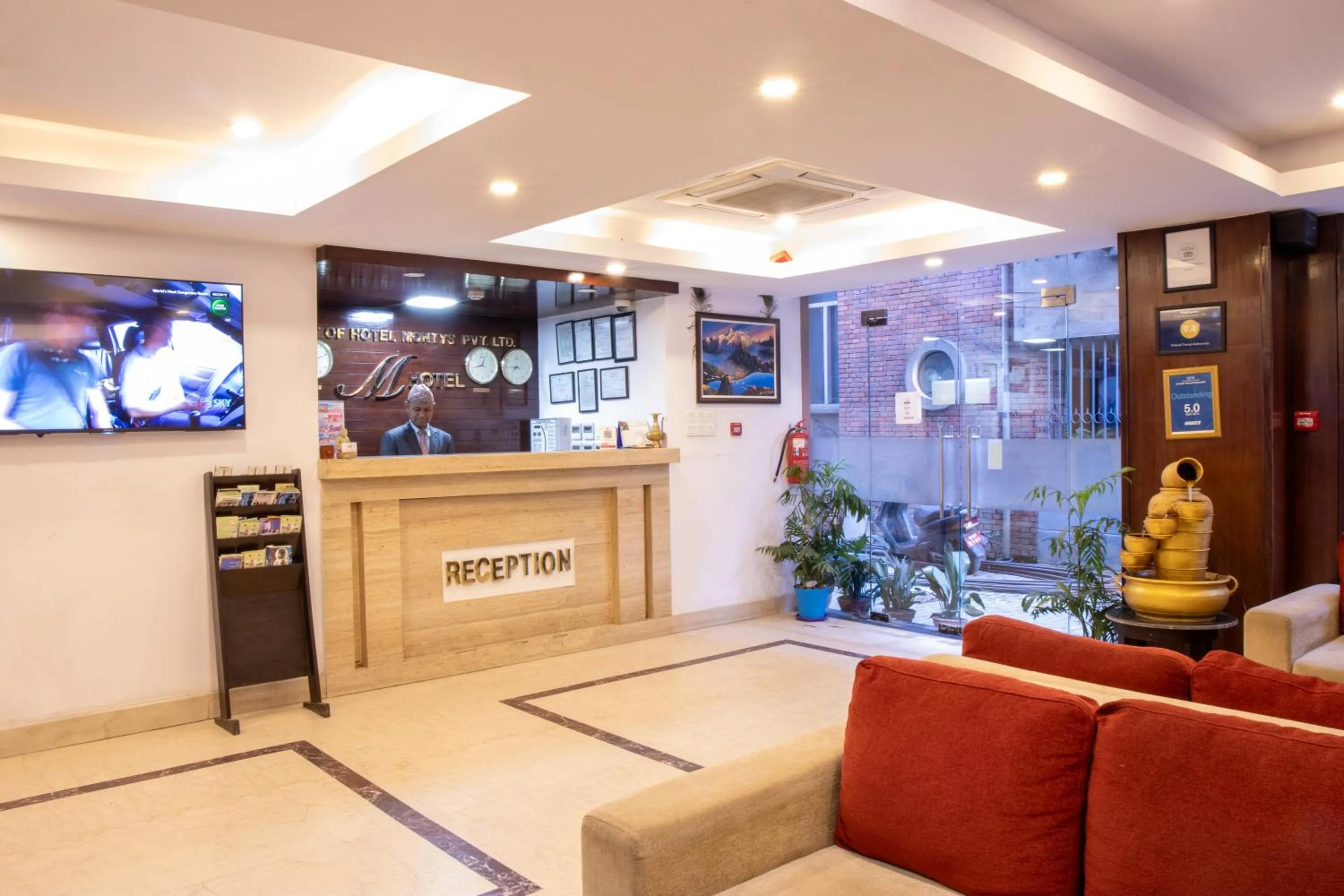Lobby or reception in M Hotel Thamel-Kathmandu