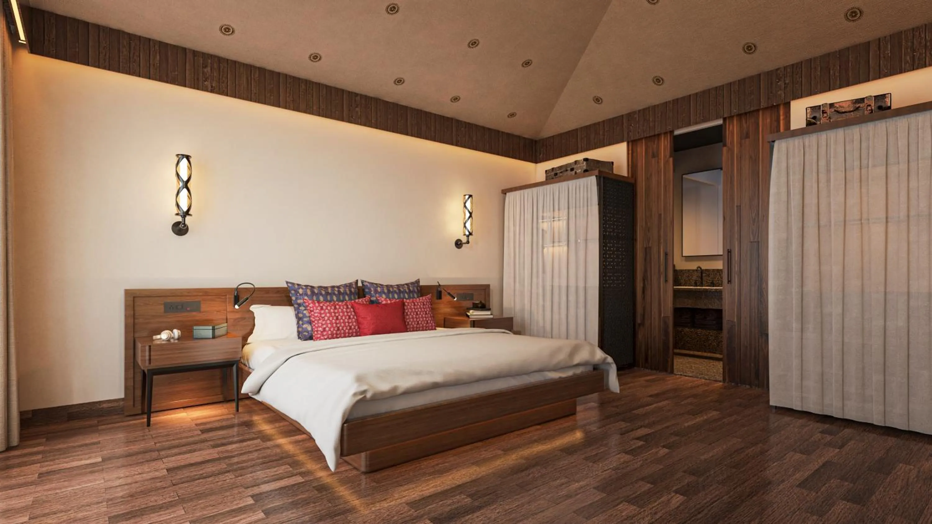 Bed in Alila Fort Bishangarh Jaipur - A Hyatt Brand