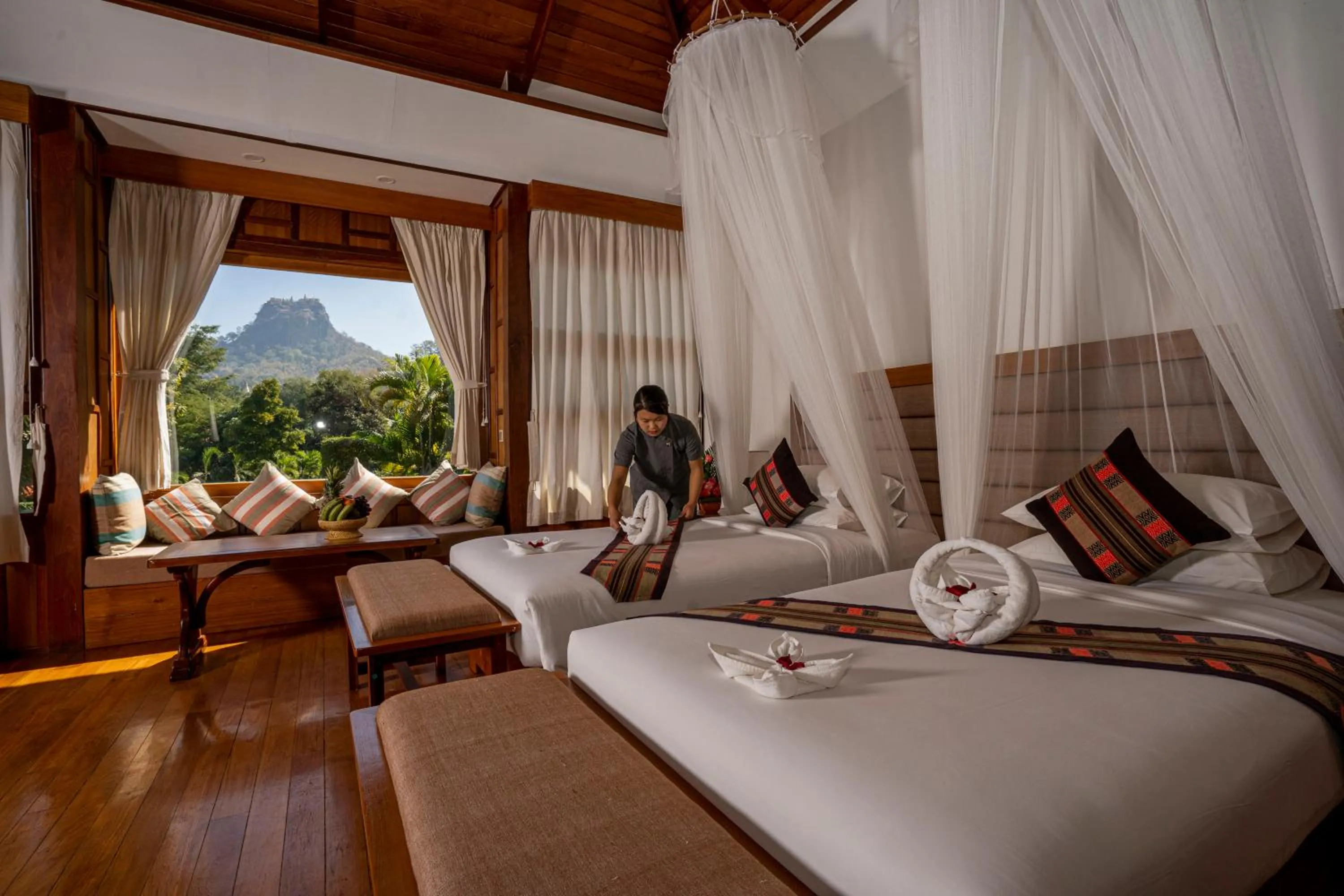 Photo of the whole room, Bed in Popa Garden Resort