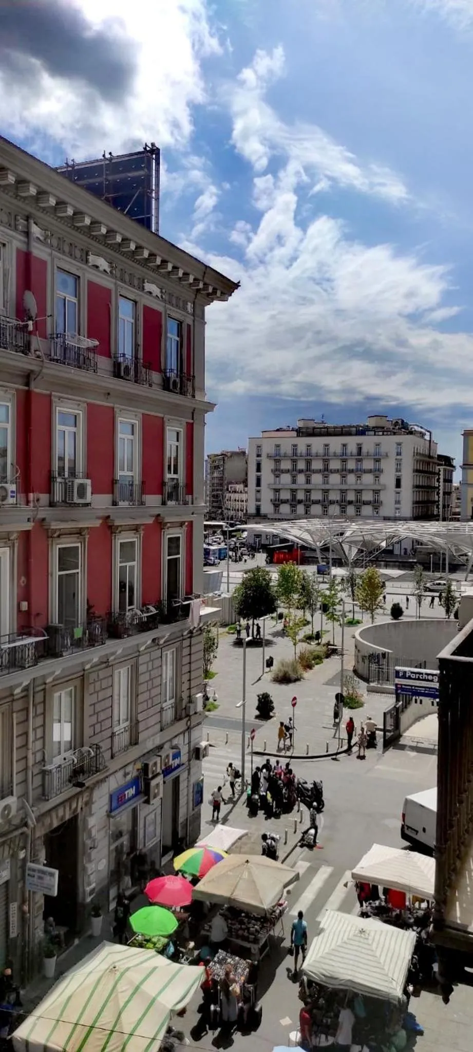 City view in Napoli City Rooms