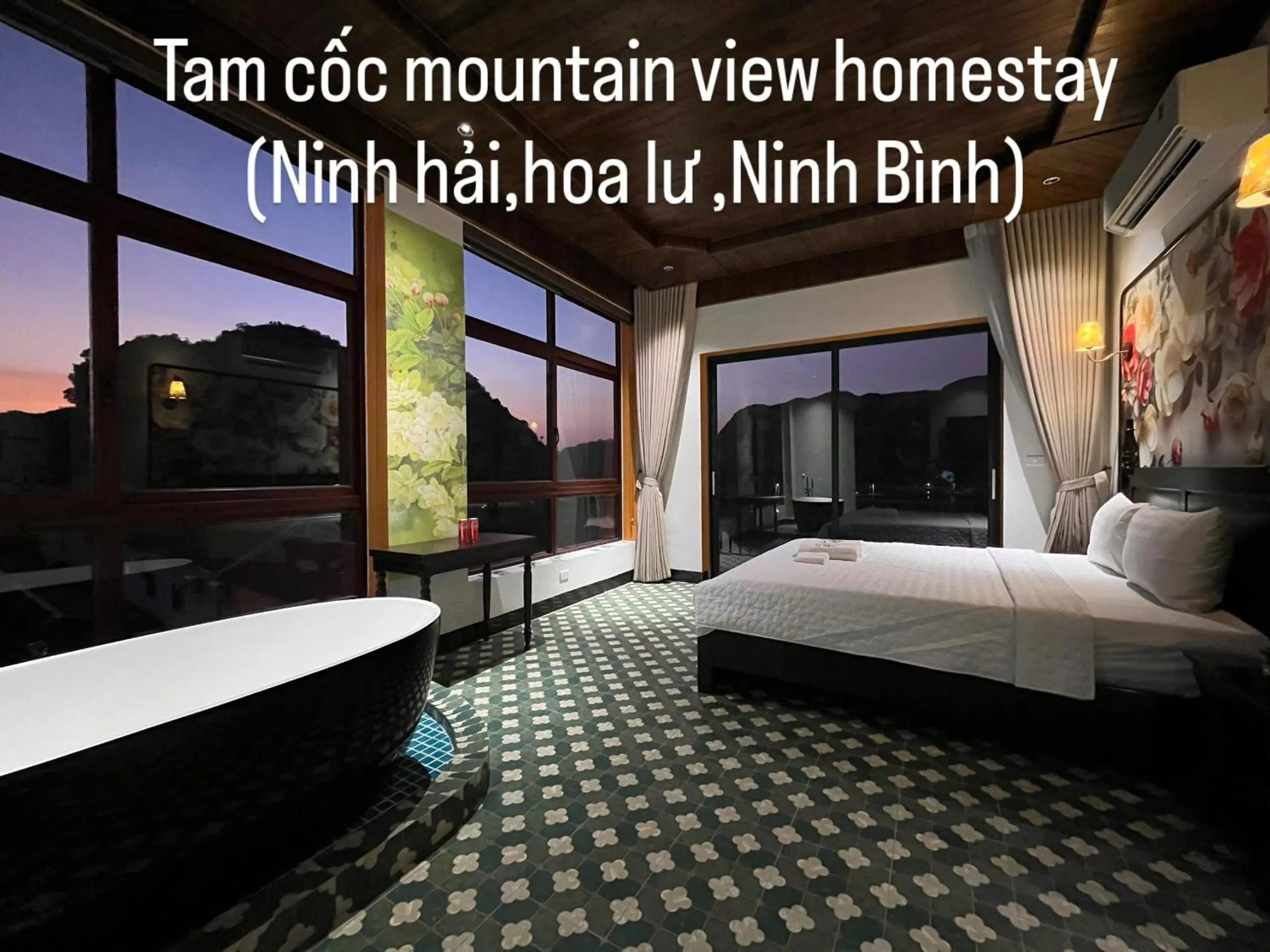 Photo of the whole room, Bed in Tam Coc Mountain View Homestay