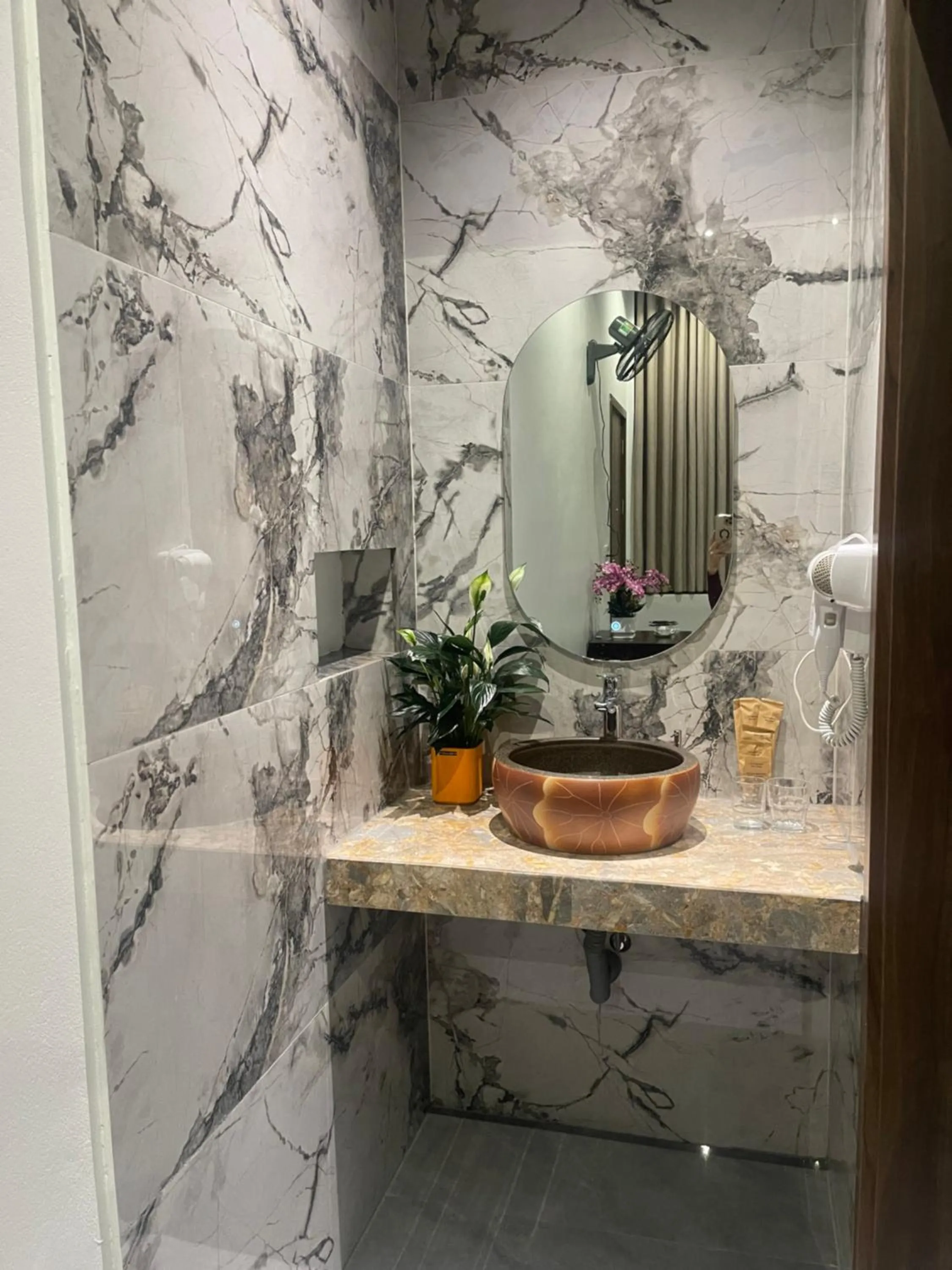 Bathroom in Tam Coc Mountain View Homestay