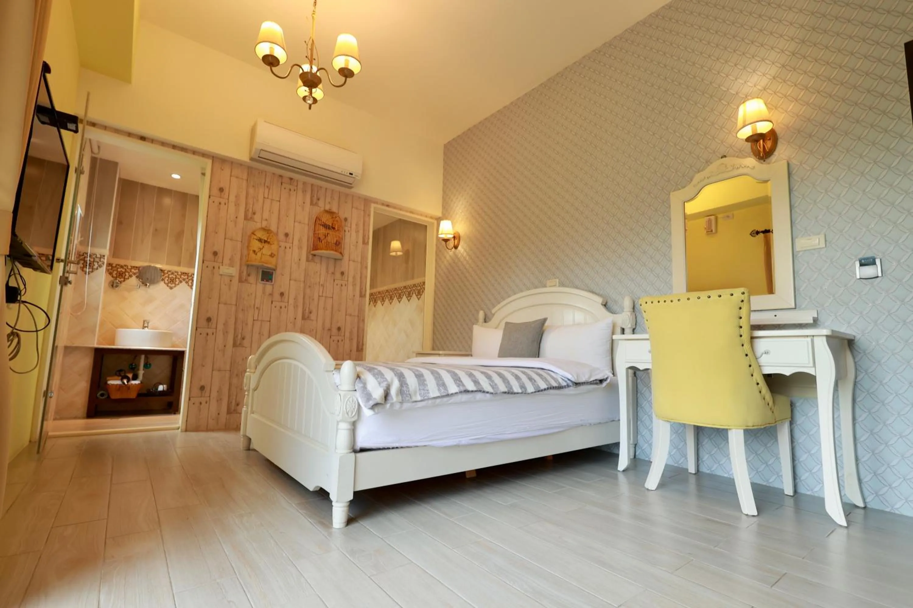 Bed in Taroko Mountain View B&B