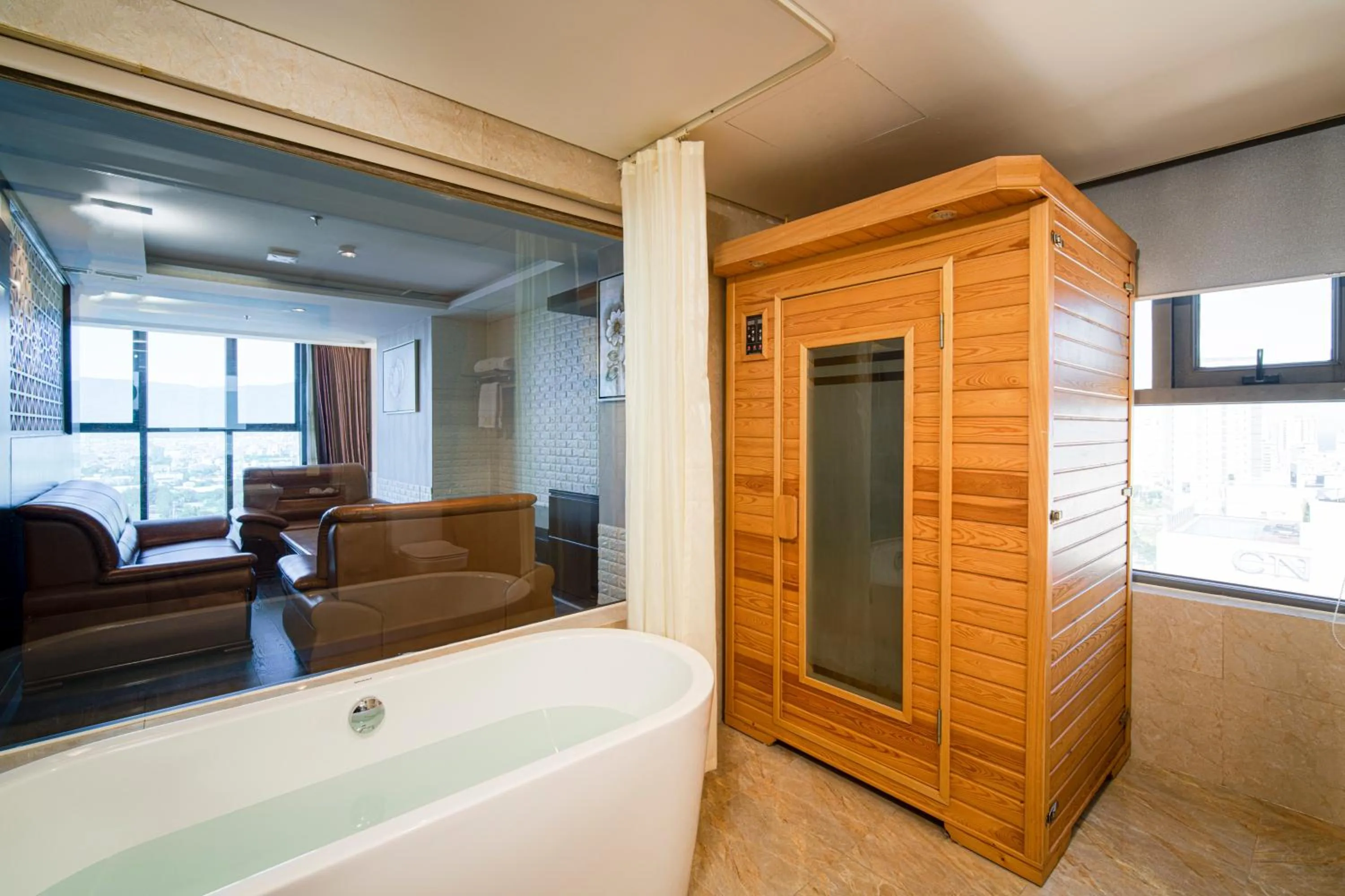 Sauna in Luxtery Hotel