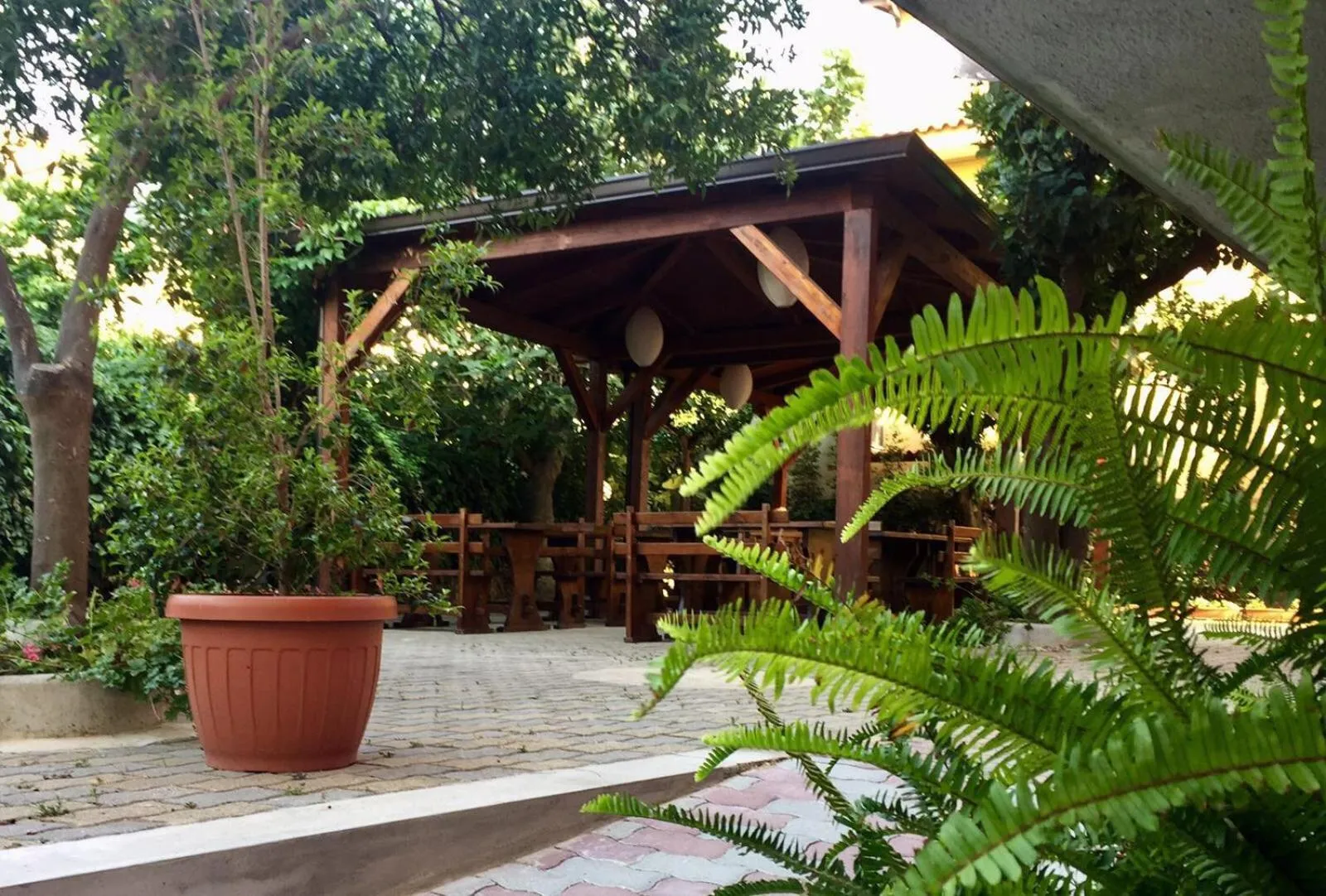 Patio in Hotel Villa Susy