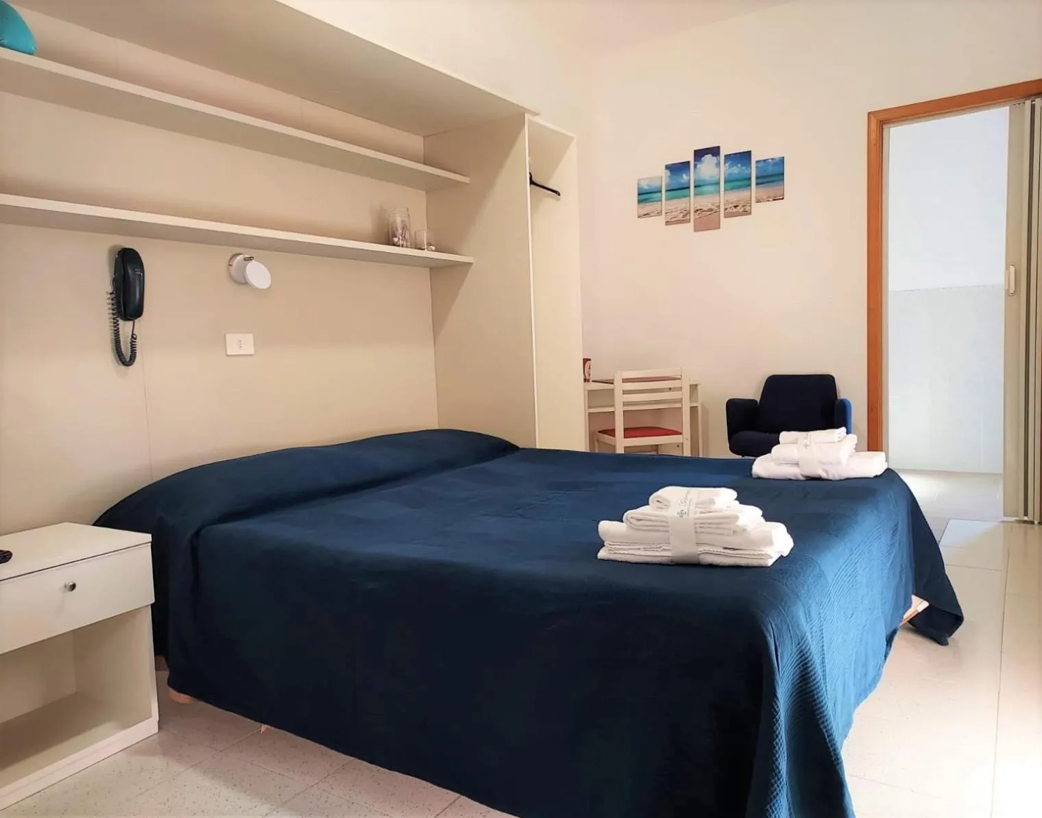 Bed in Hotel Villa Susy