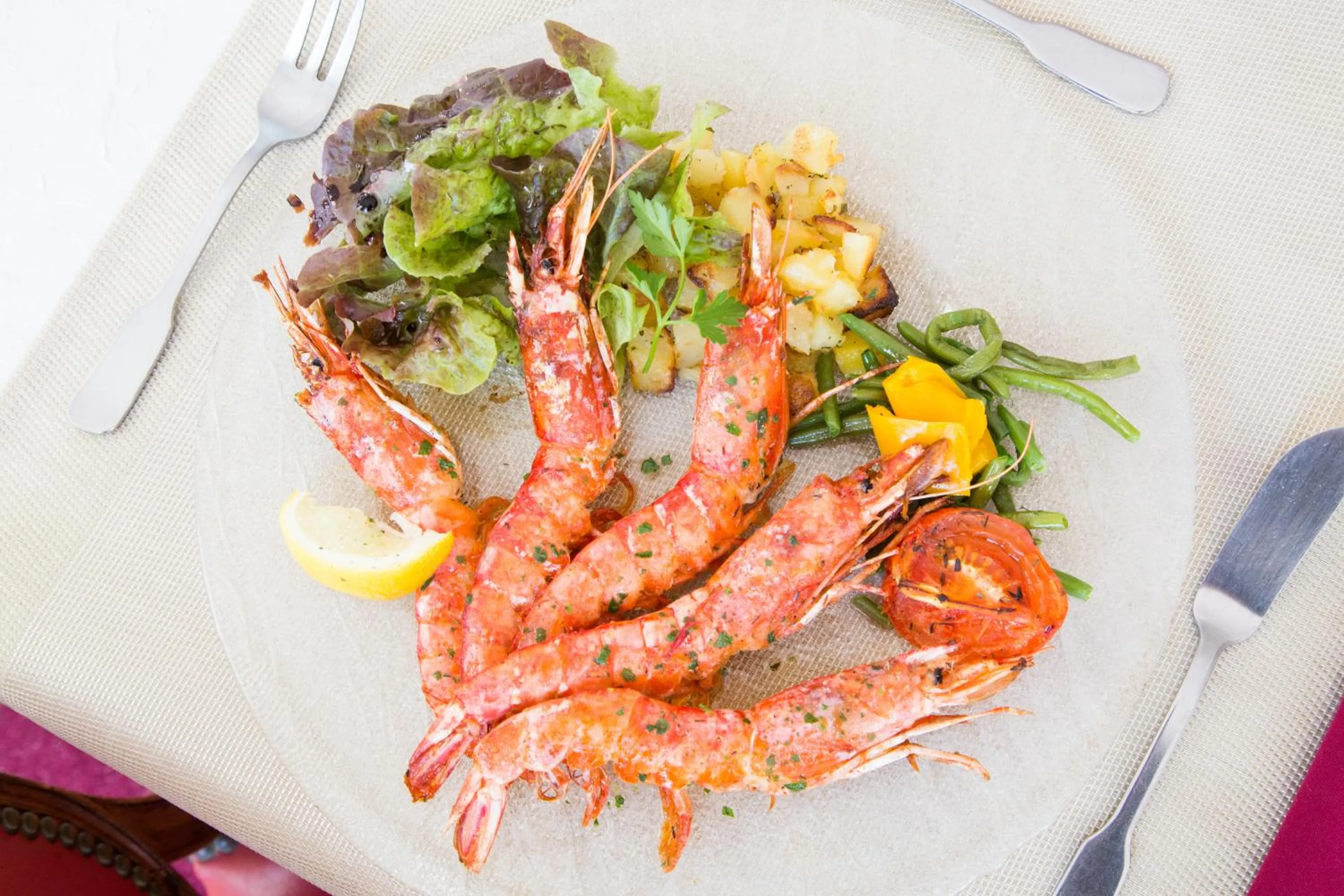 Lunch in Hostellerie de La Roseraie