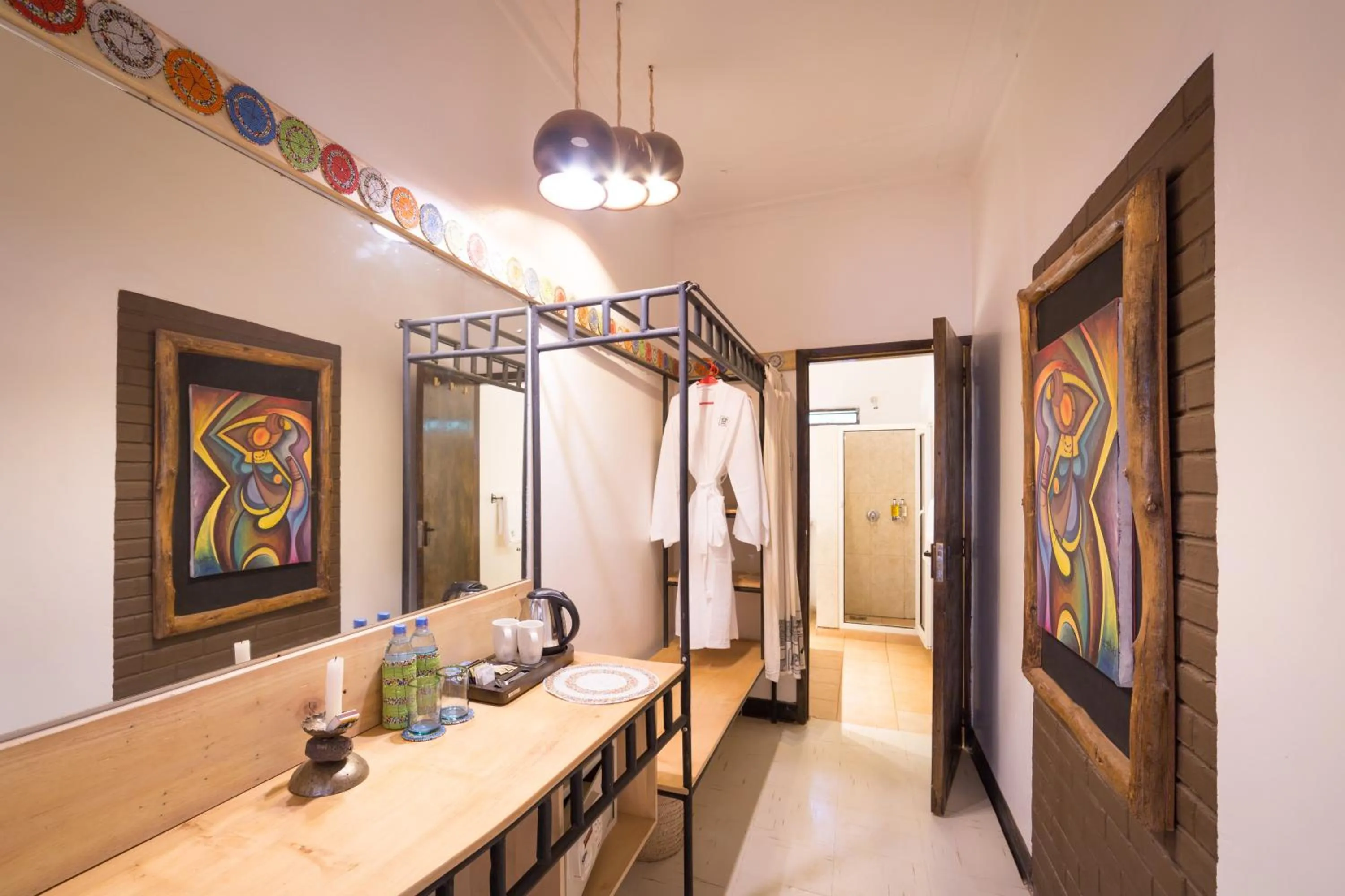 Coffee/tea facilities, Bed in Ameg Lodge Kilimanjaro