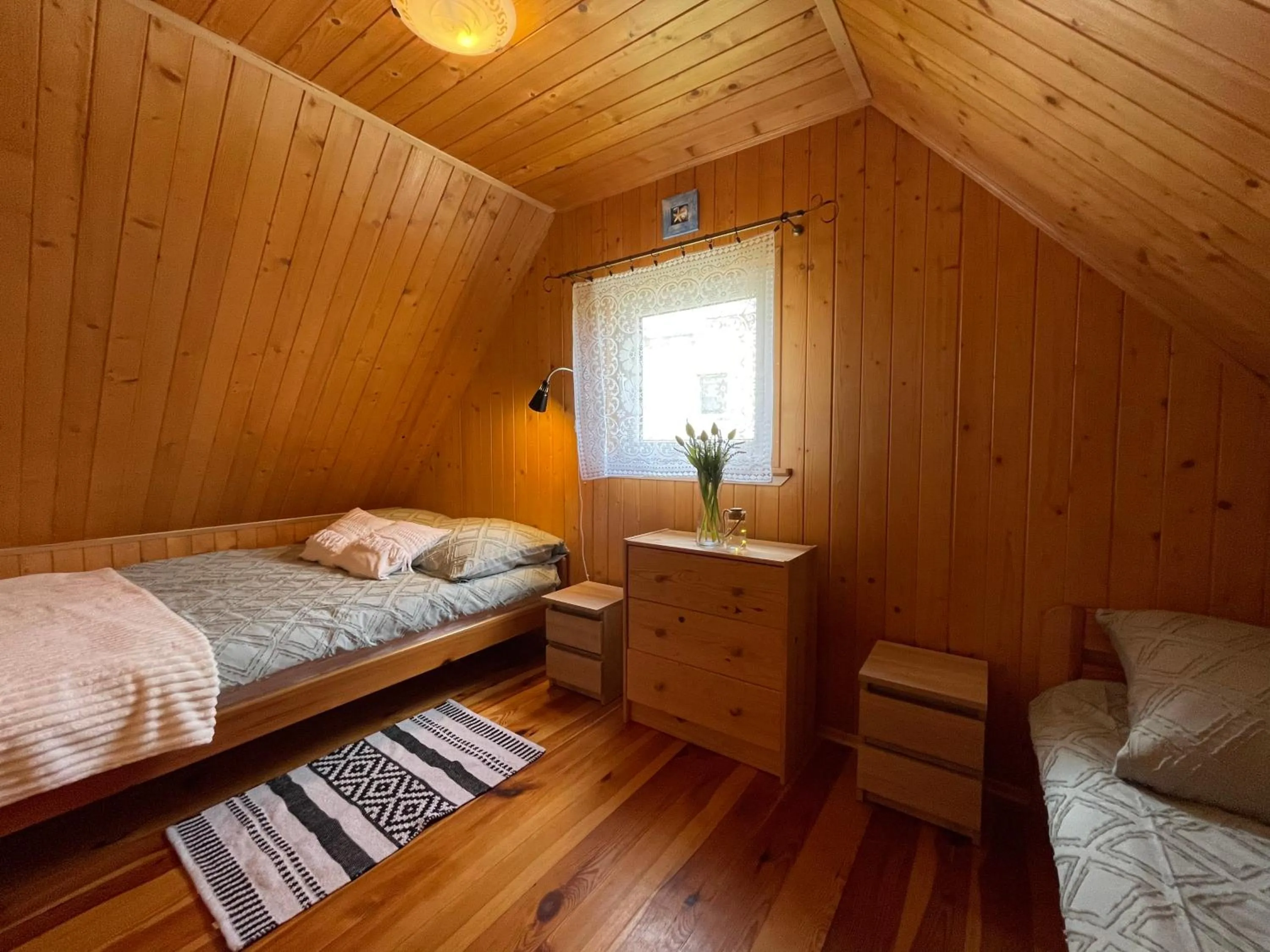 Bed in Domek Danusia z dwiema sypialniami