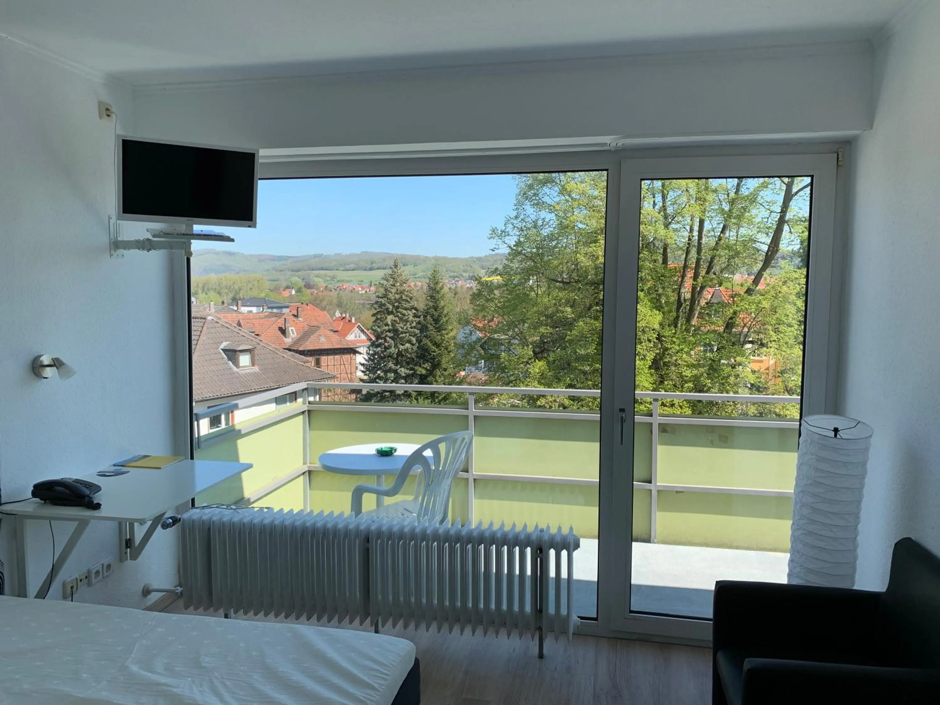 Balcony/Terrace, Bed in Hotel Martina