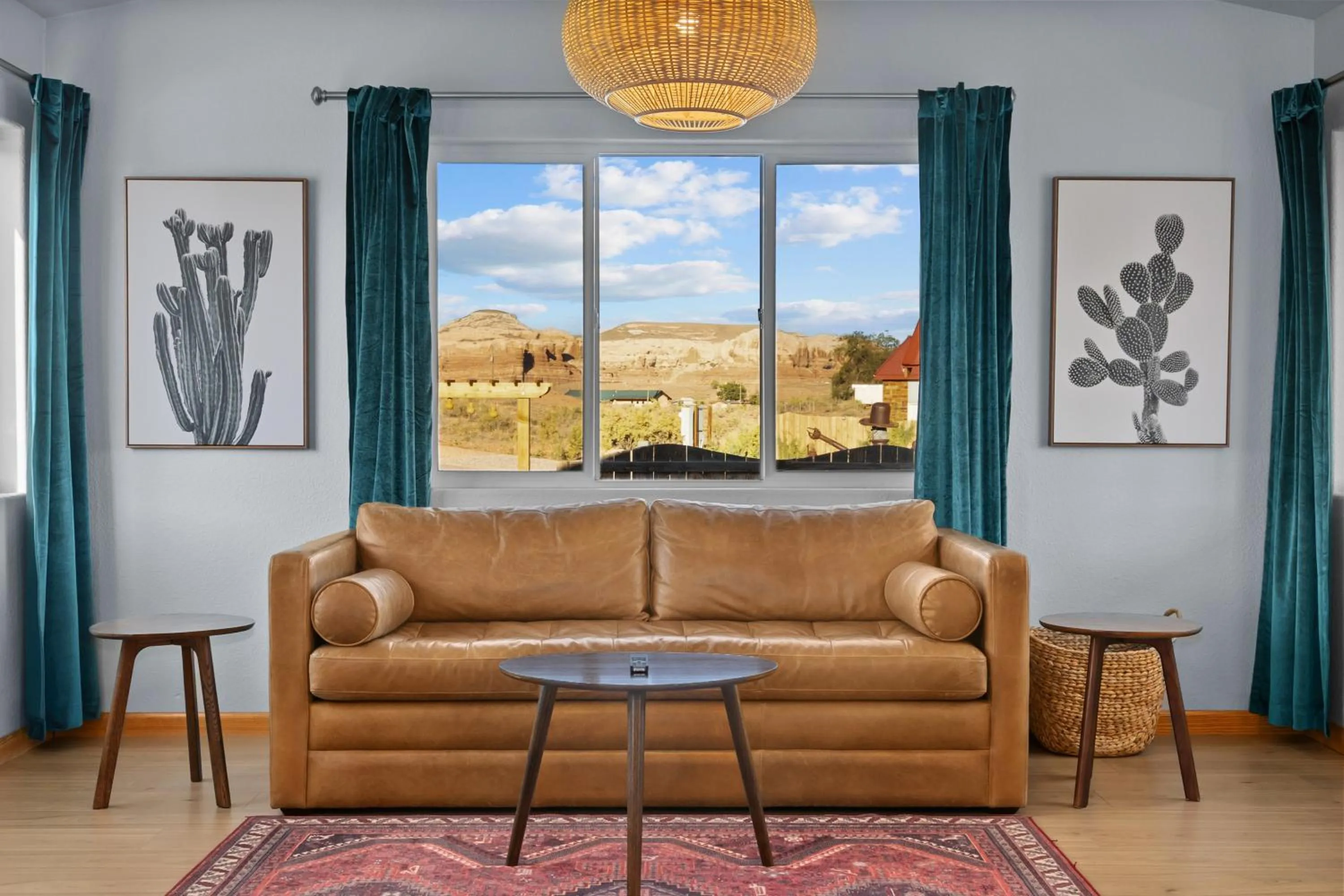 Living room in Willow Street Cottages