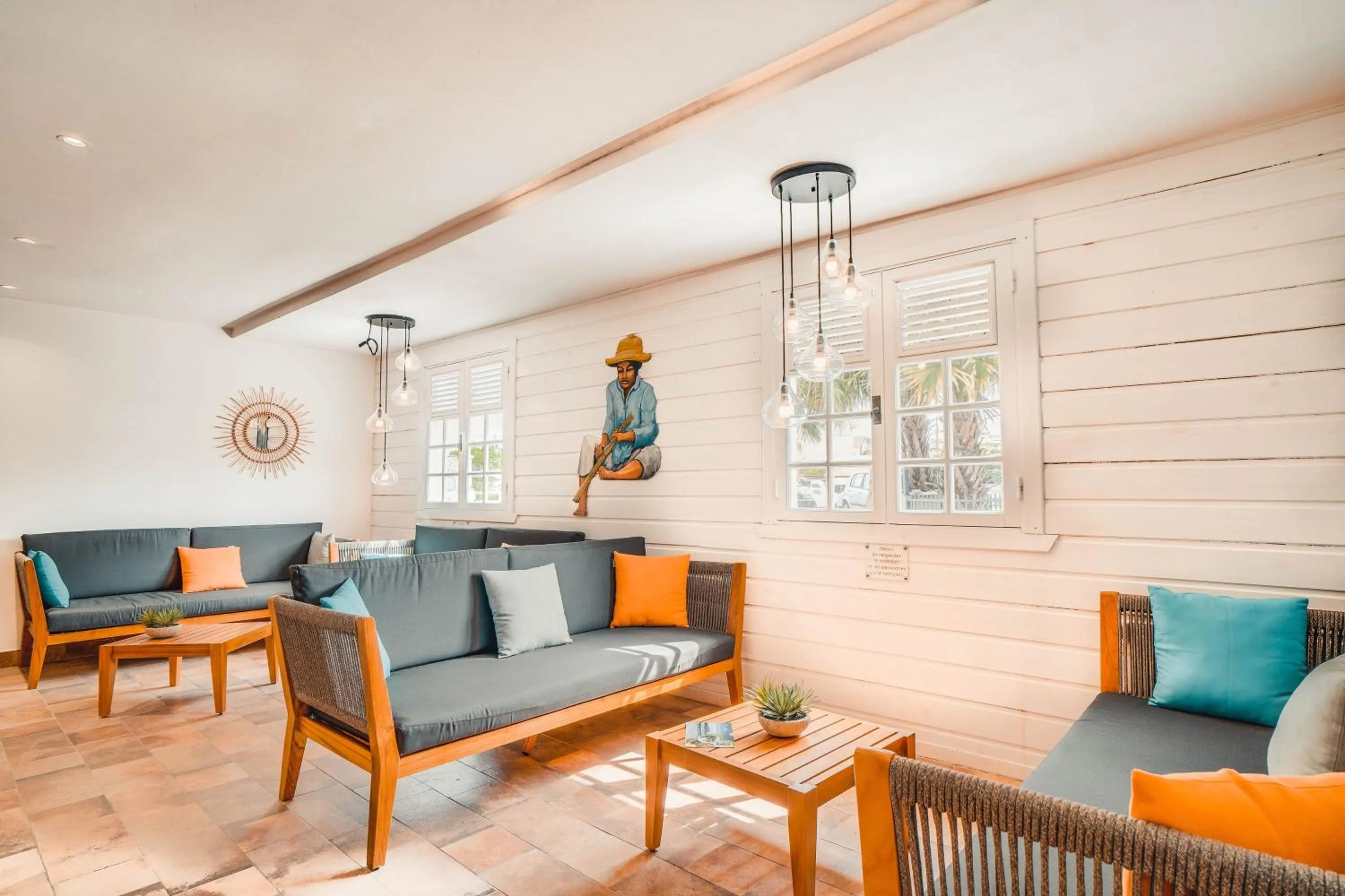 Living room in Hotel Bambou