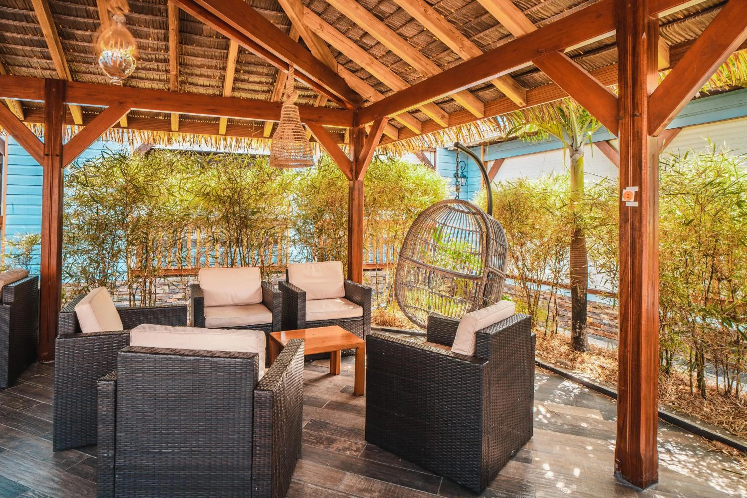 Patio in Hotel Bambou