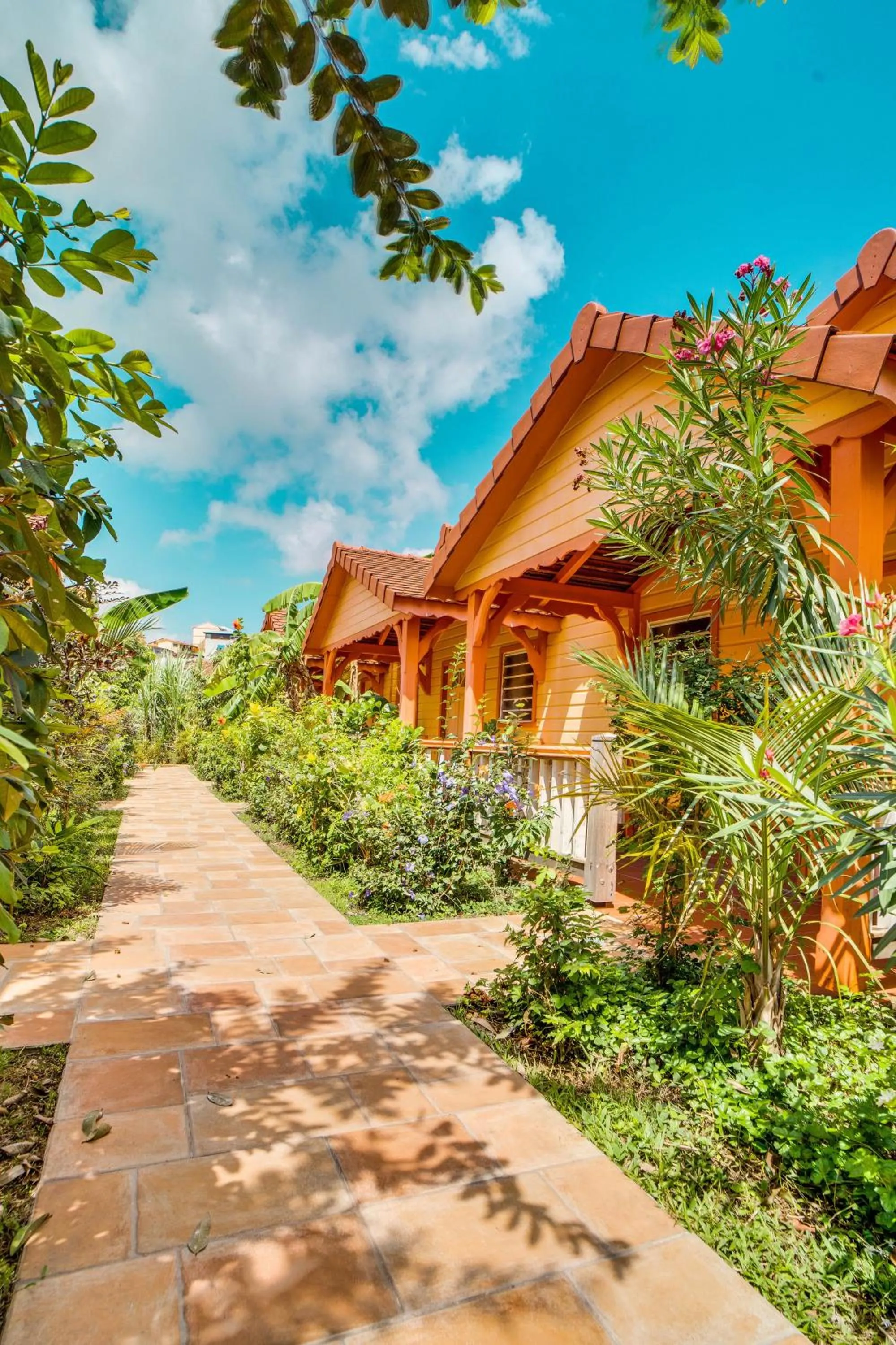 Bungalow double vue sur jardin - Lits simples in Hotel Bambou