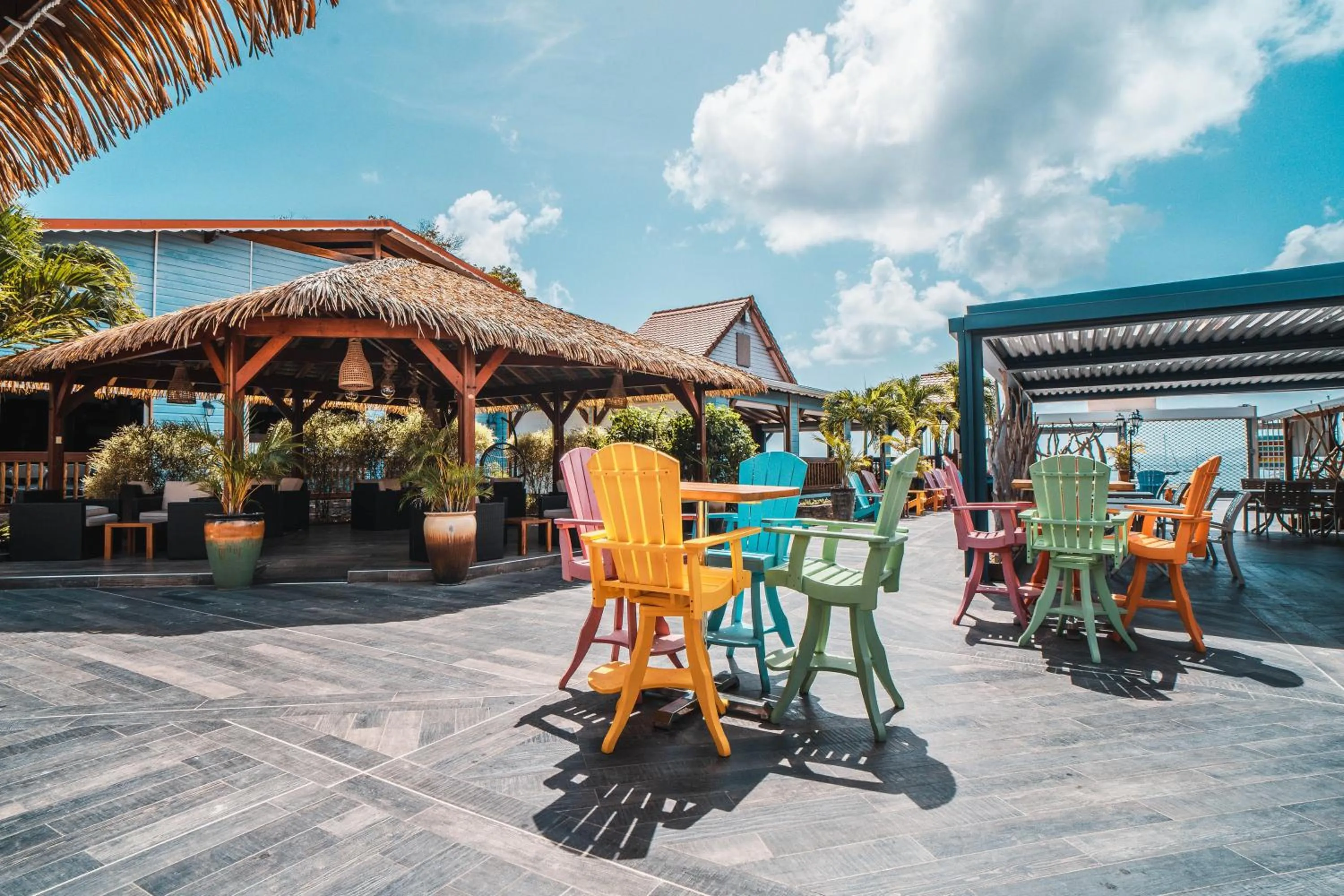 Patio in Hotel Bambou
