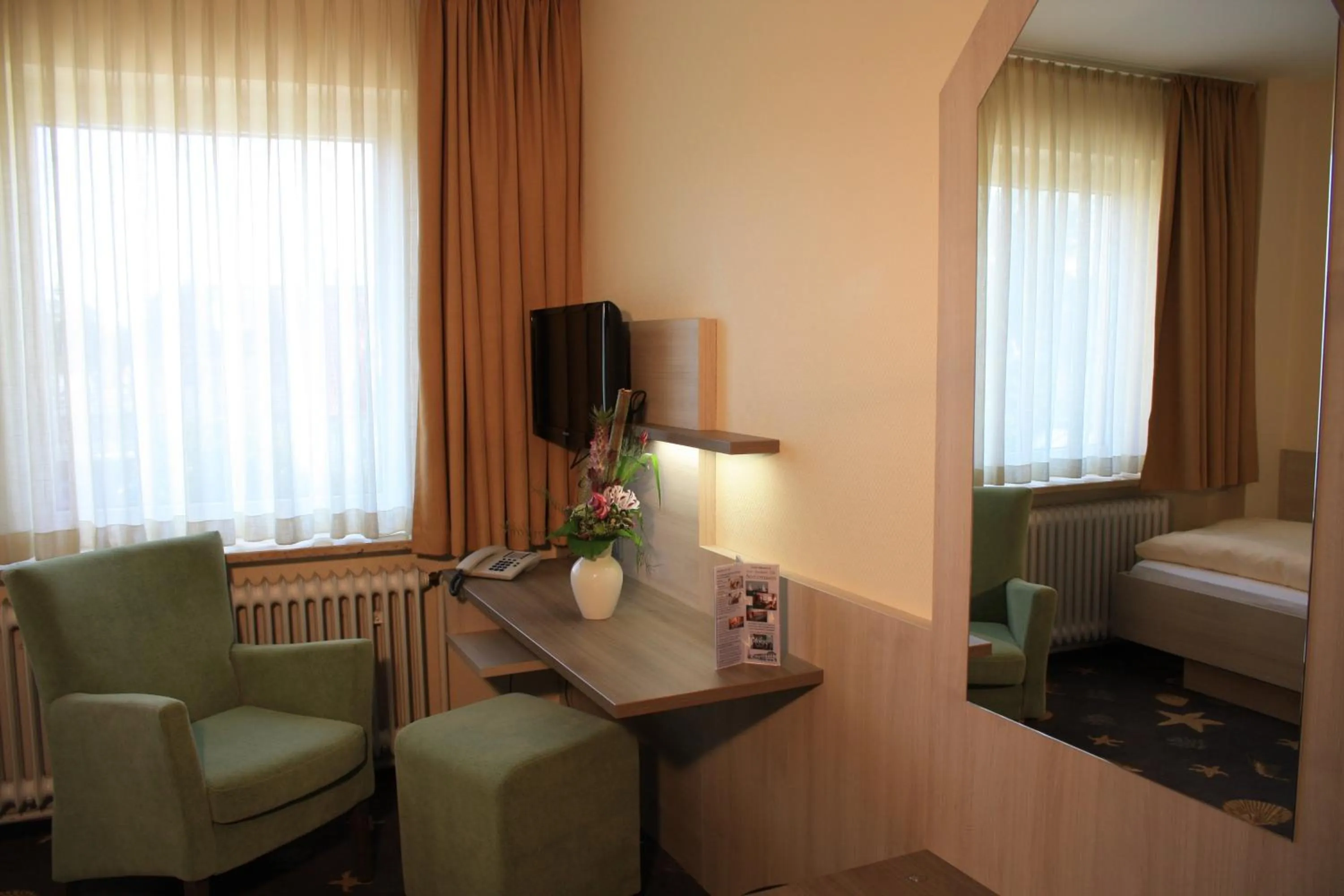 Photo of the whole room, Bed in Hotel Seeterrassen