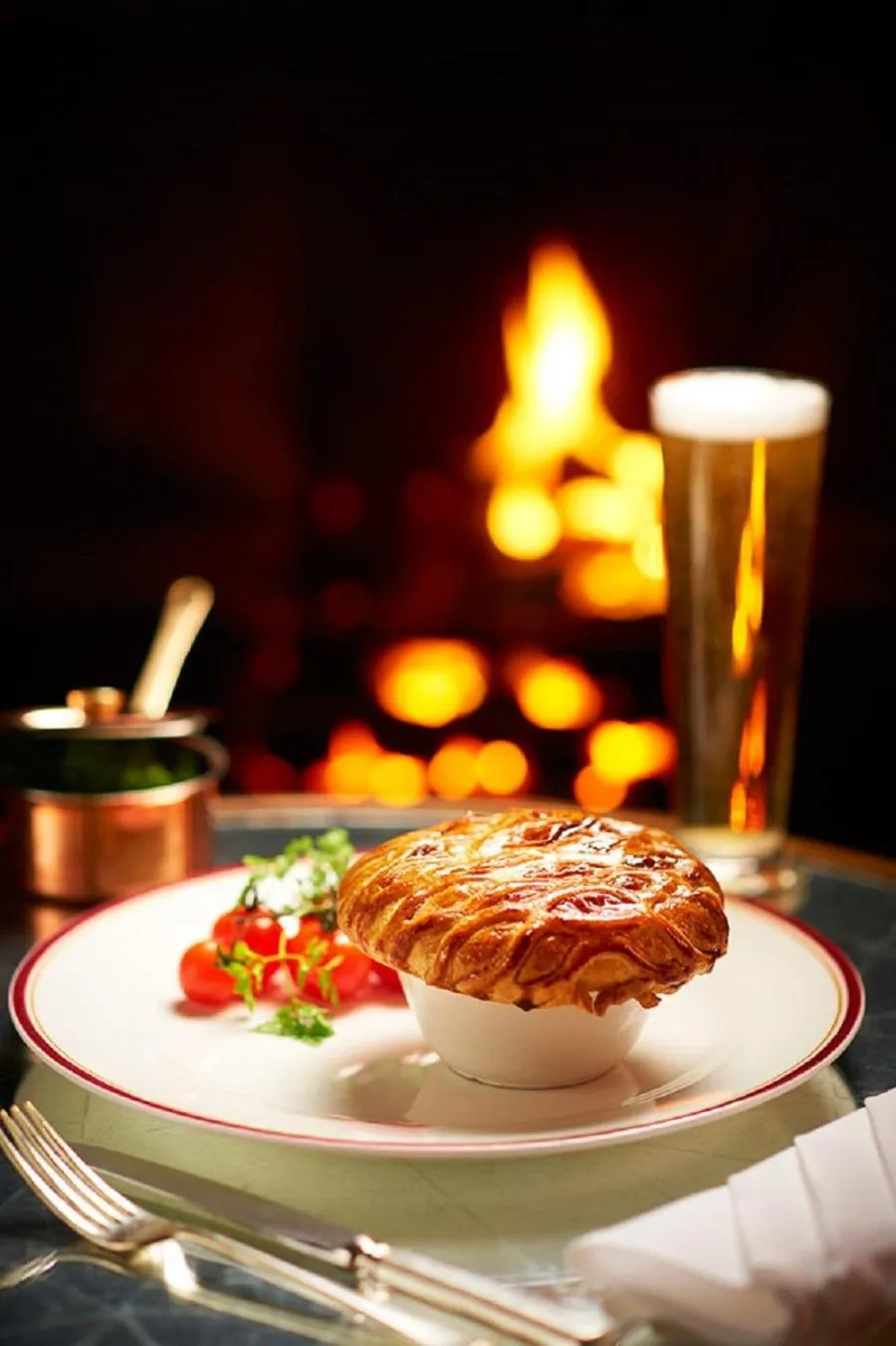 Food and drinks in Durrants Hotel